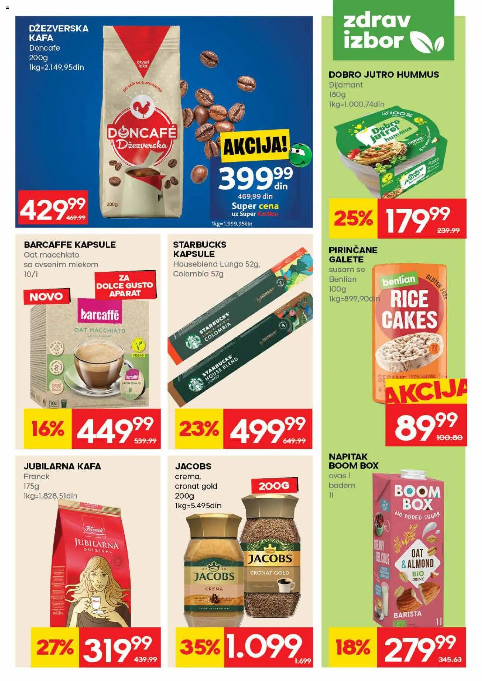Idea katalog - važi od 21.05.2026 | Strana: 15 | Proizvode: Dolce Gusto, Badem, Kapsule, Hummus