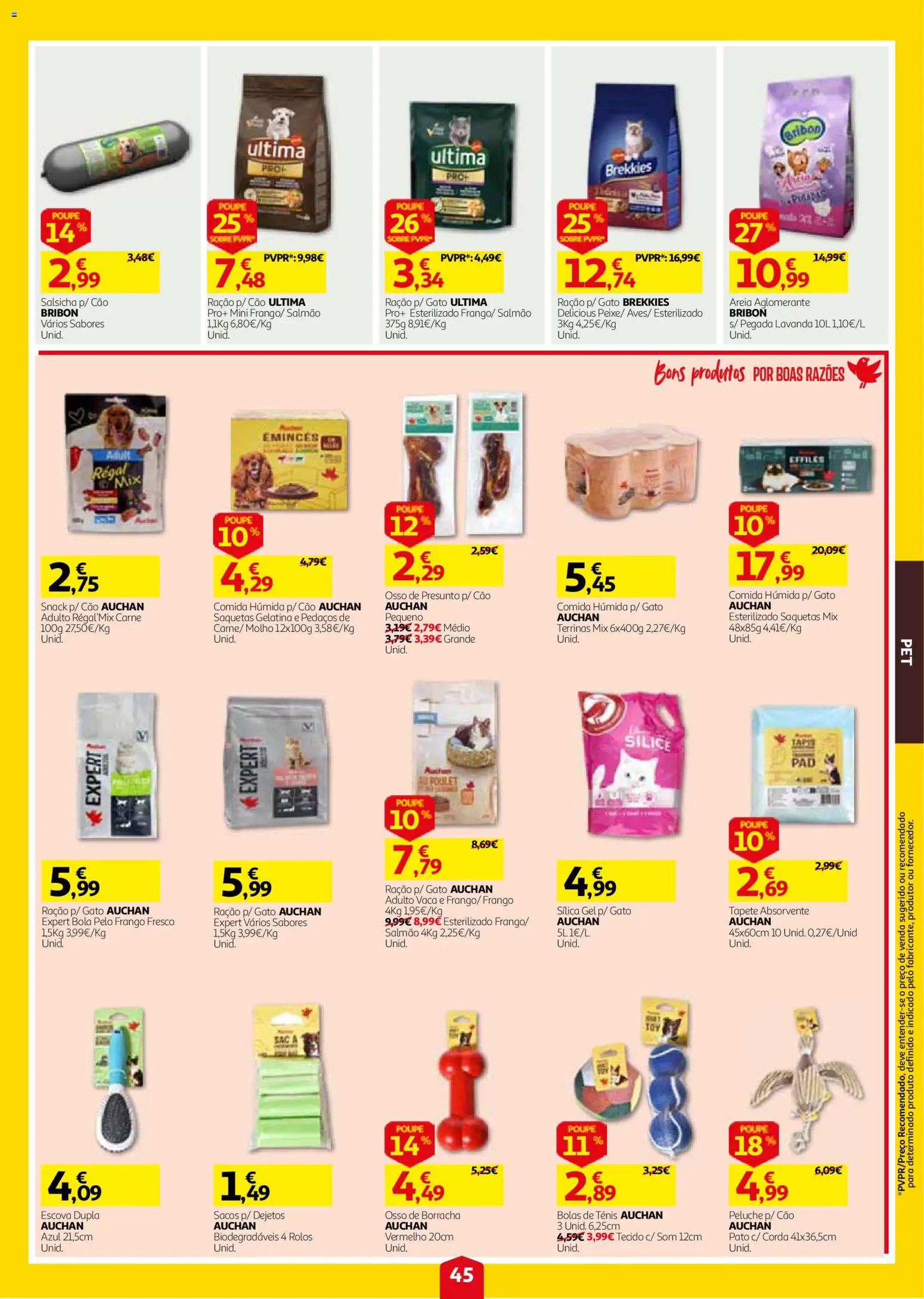 Auchan folheto │ válido de 24/09/2026 | Página: 45 | Produtos: Areia, Gelatina, Tapete, Saquetas