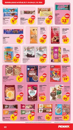 Náhled letáku MYSLI EMCO různé druhy, 750 g od 30.09.2026 | Strana: 13 | Produkty: Špaldové lupínky, Protein bar, Ovoce sušené mrazem, Oplatky