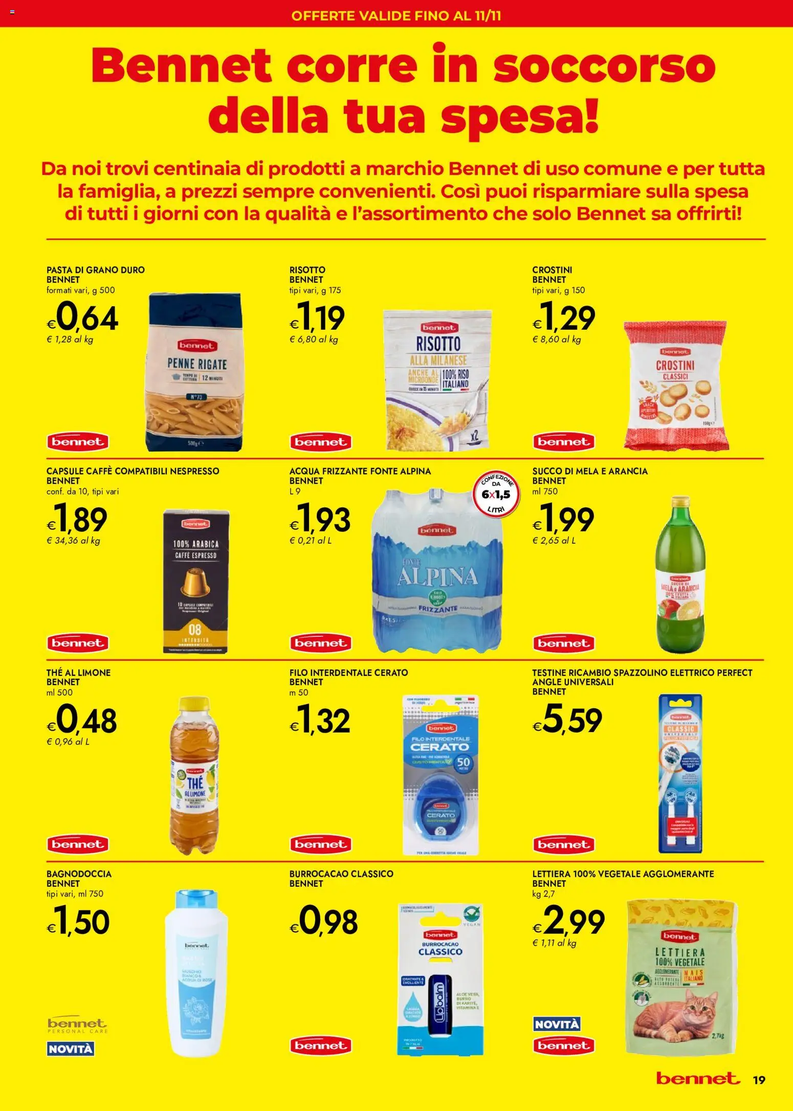 Volantino bennet del 20/08/2026 | Pagina: 19 | Prodotti: Limone, Burro, The, Spazzolino elettrico