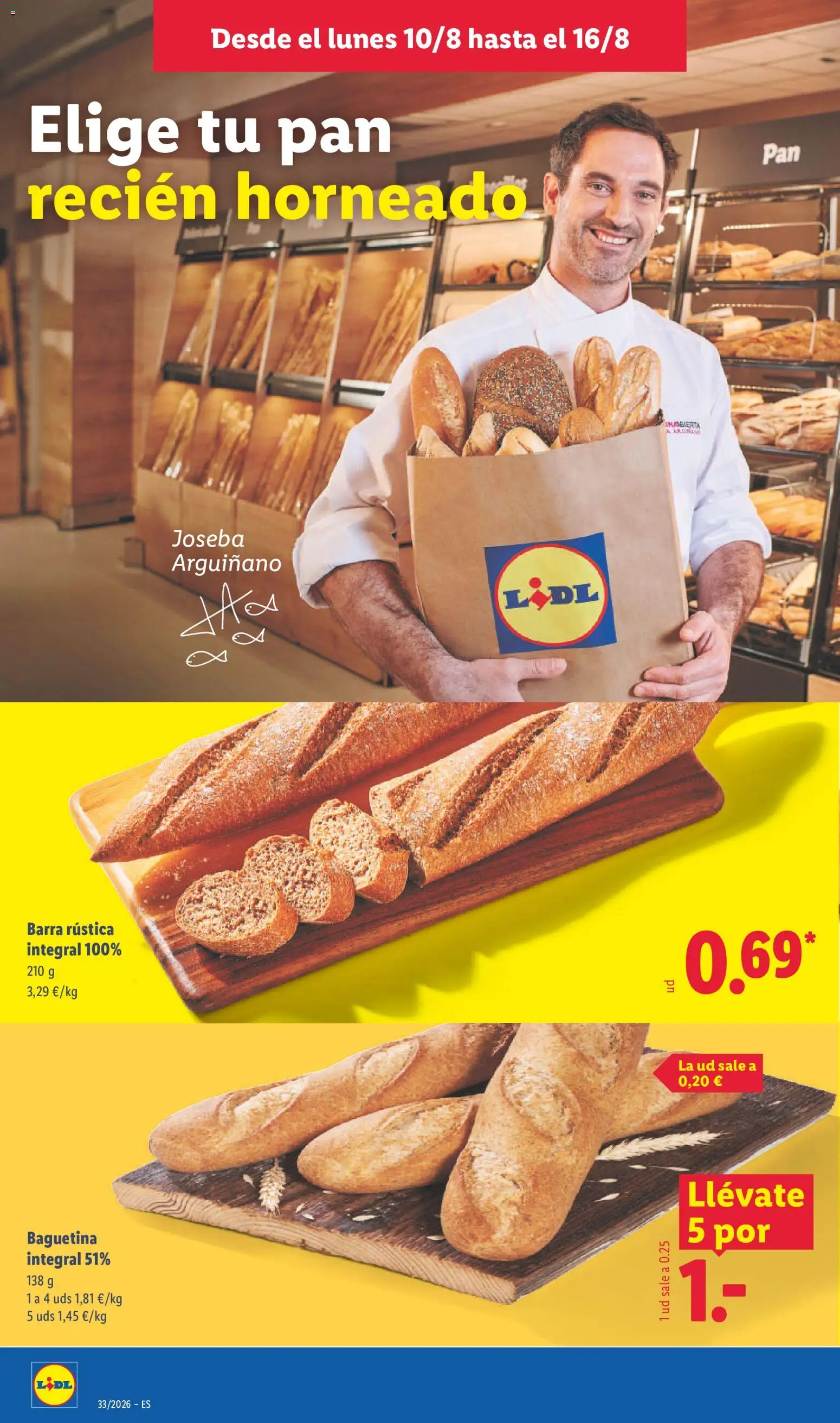 Lidl folleto │ válido desde el 10/08/2026 | Página: 4 | Productos: Pan