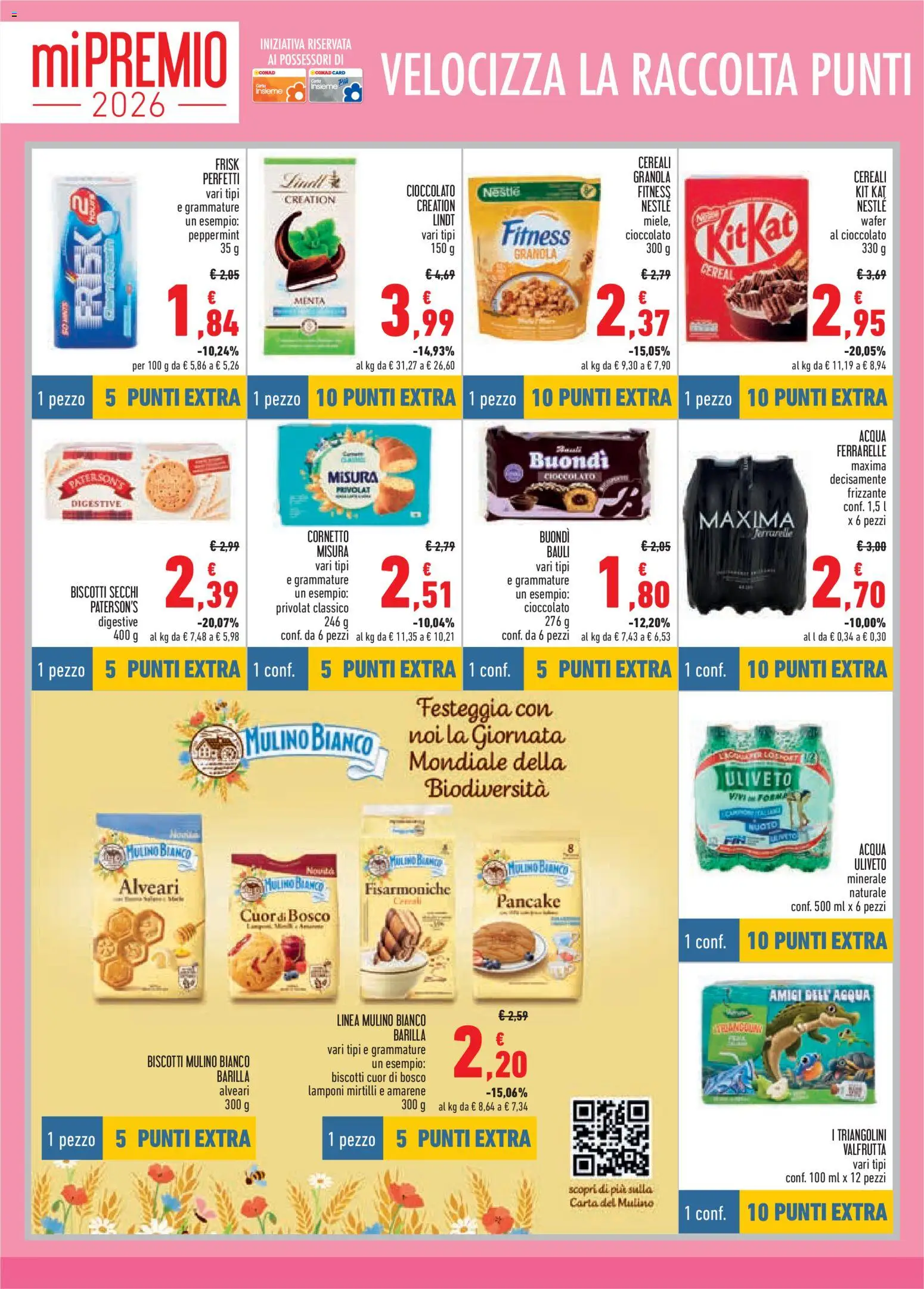 Volantino Conad del 21.05.2026 | Pagina: 6 | Prodotti: Cornetto, Biscotti, Croissant, Ferrarelle