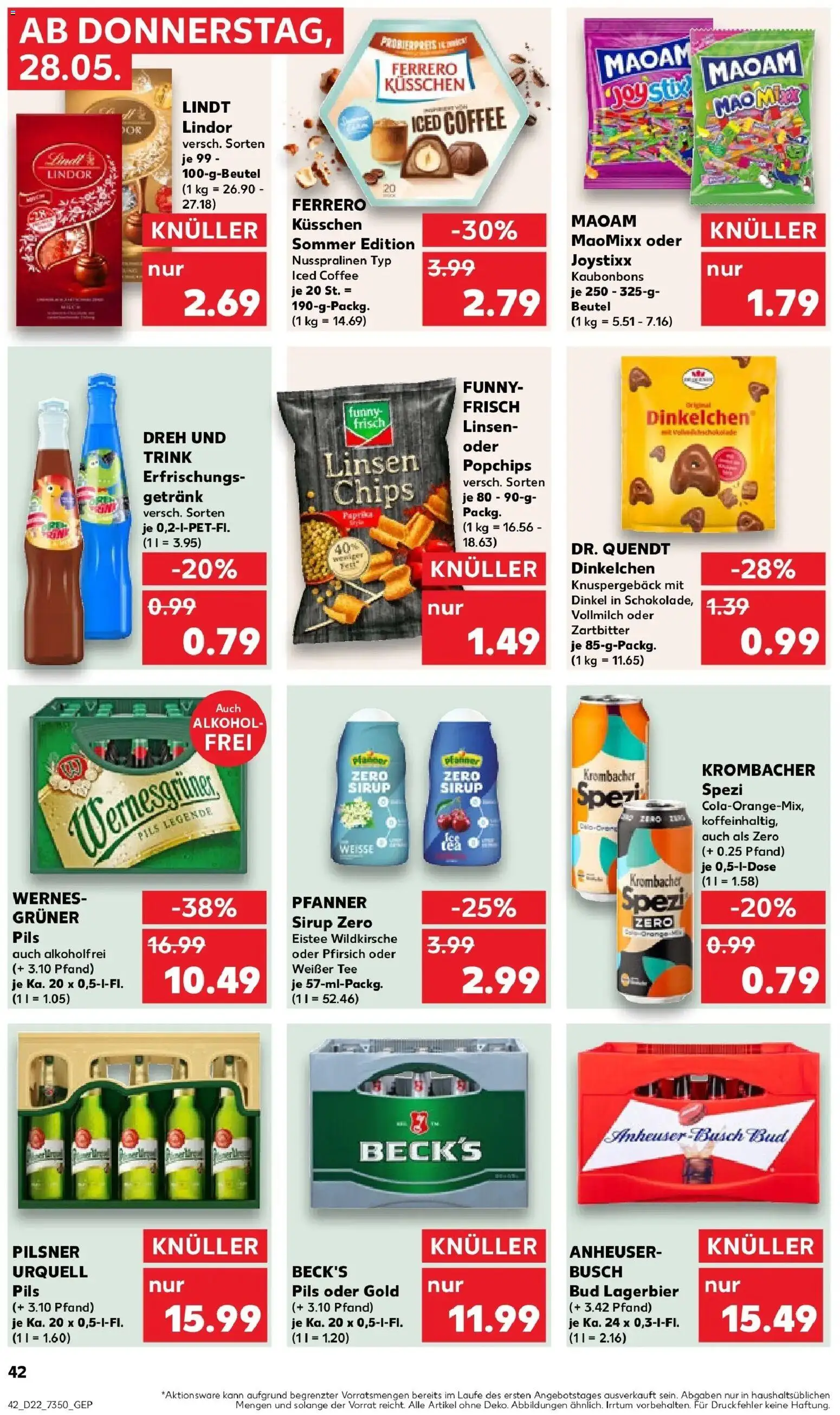 Kaufland Prospekt Spremberg – gültig ab 26.05.2026 | Seite: 47 | Produkte: Sirup, Pfanner eistee, Paprika, Pilsner urquell