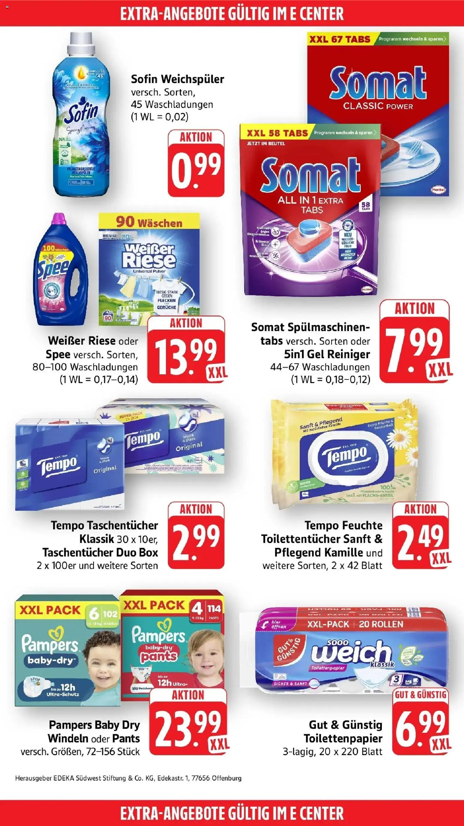 Edeka prospekt Heppenheim – gültig ab 13.07.2026 | Seite: 54 | Produkte: Taschentücher, Spee, Weichspüler, Tempo