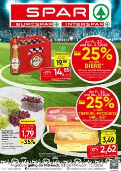 Spar Flugblatt - Oberösterreich ab 01.07.2026 gültig