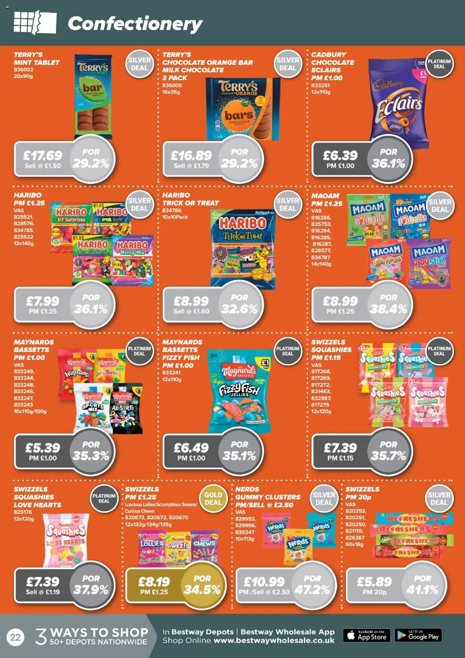 {H1} | Page: 22 | Products: Milk, Chocolate, Sweets, Confectionery