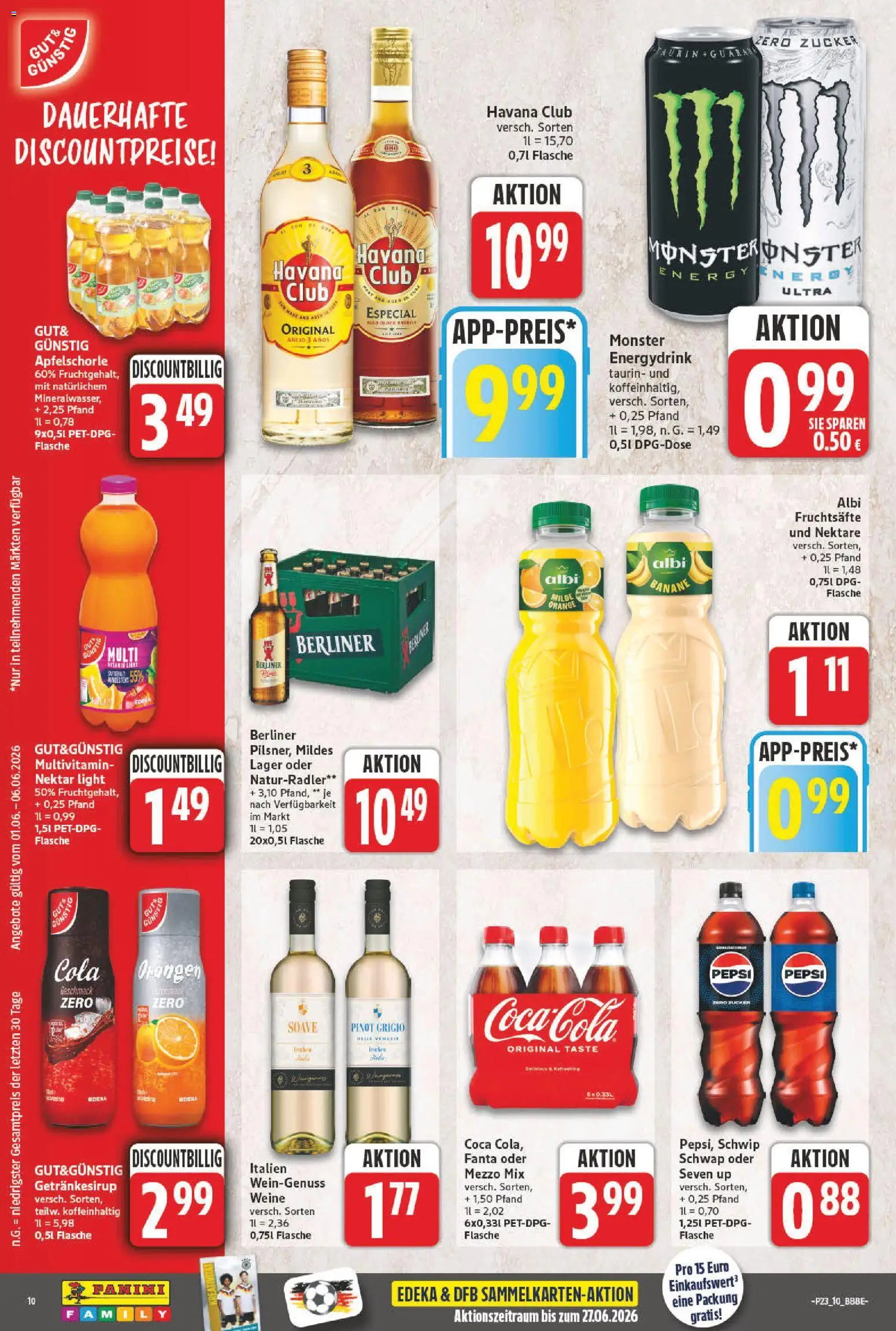 NP Discount Prospekt – gültig ab 01.06.2026 | Seite: 10 | Produkte: Havana club, Mezzo mix, Cola, Energy
