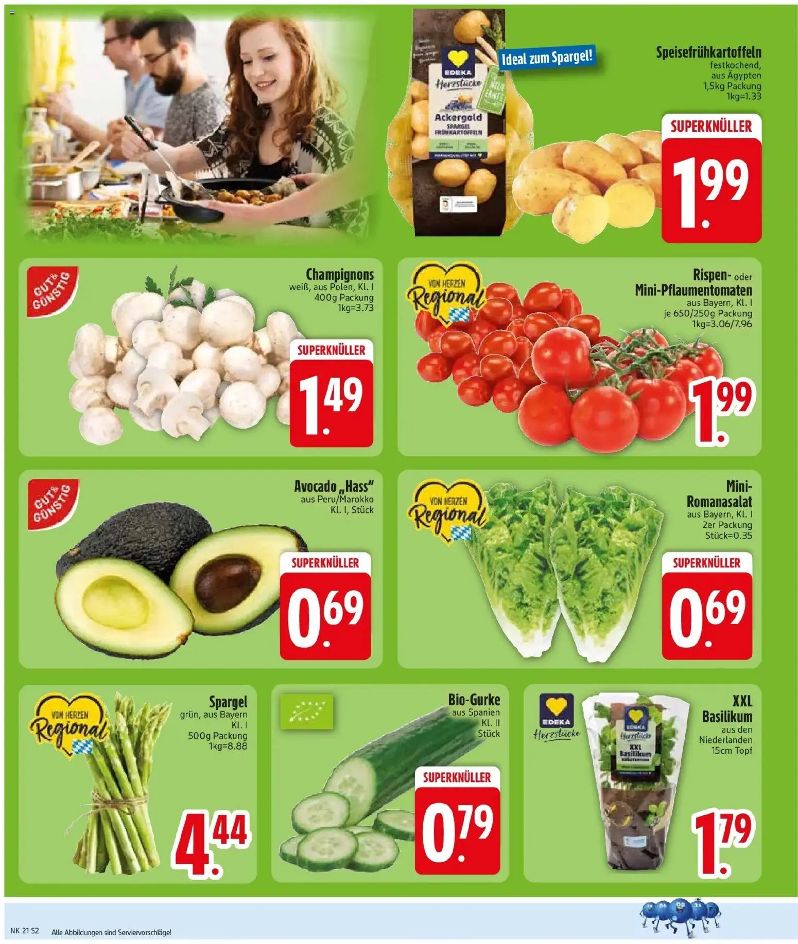 Edeka prospekt Murnau – gültig ab 17.05.2026 | Seite: 5 | Produkte: Spargel, Avocado, Champignons