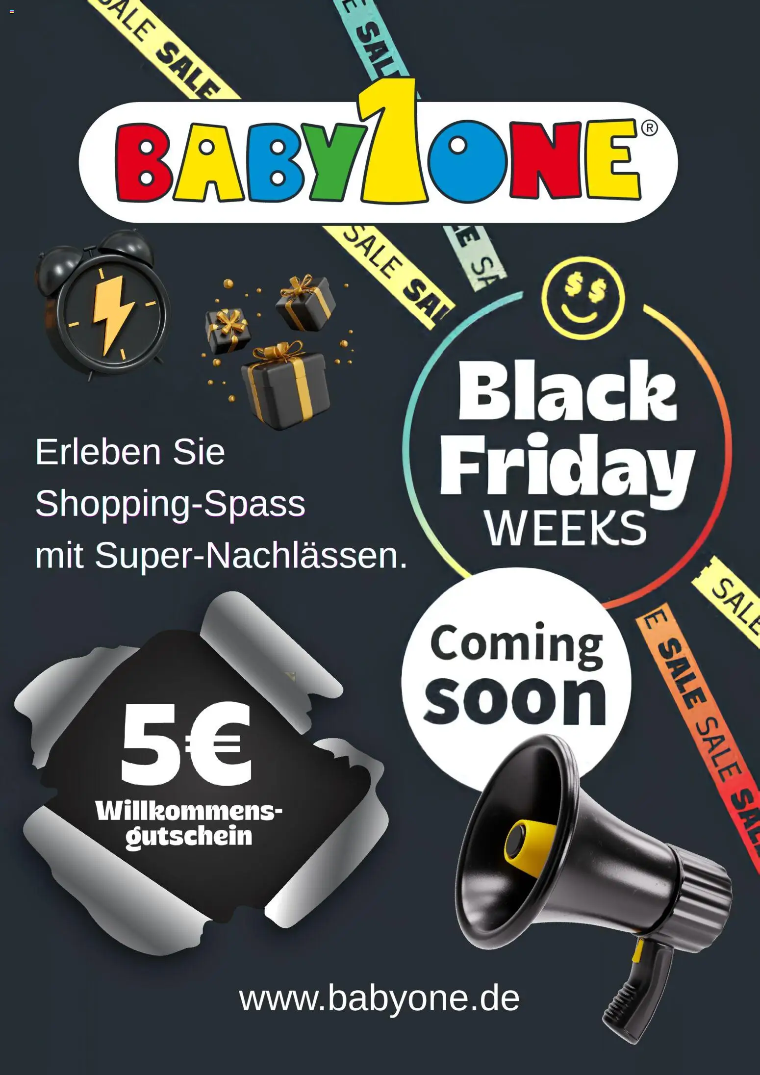 BabyOne Black Friday Ankündigung – gültig ab 22.10.2026 | Seite: 1