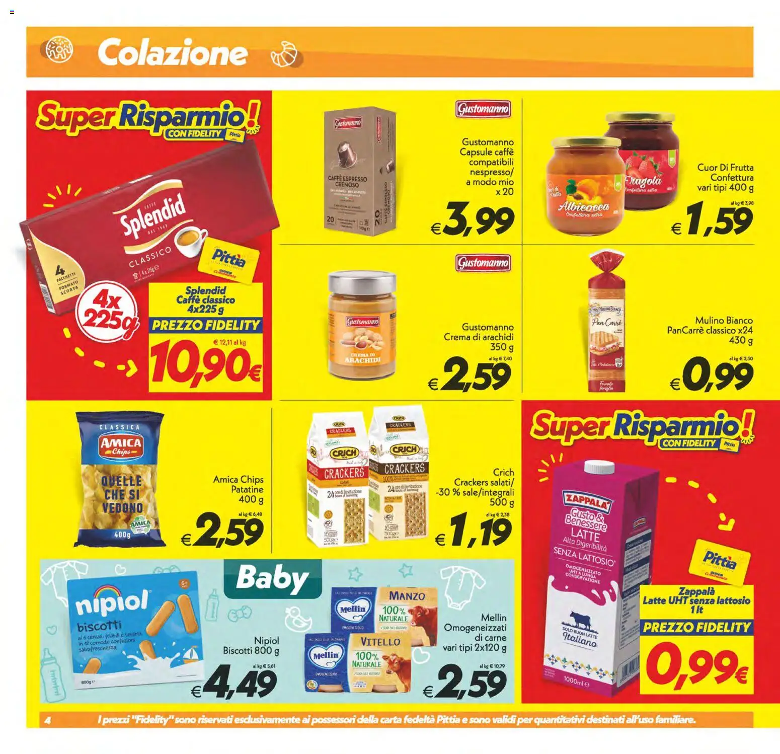 Volantino SuperConveniente del 22/09/2026 | Pagina: 4 | Prodotti: Crema, Manzo, Crackers, Senza lattosio