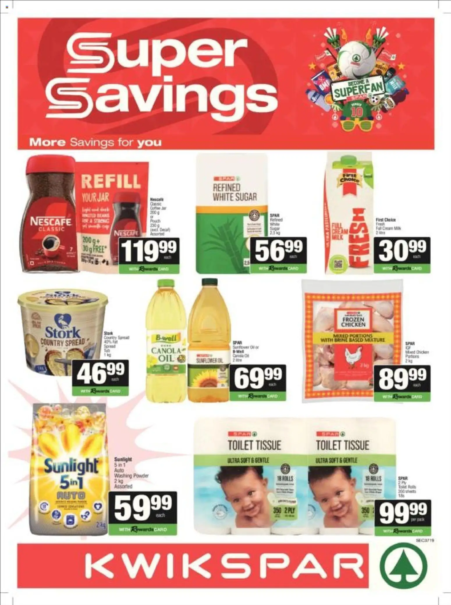 New KWIKSPAR catalogue – valid from 08.06.2026 | Page: 4 | Products: Toilet, Chicken, Cream, Washing powder