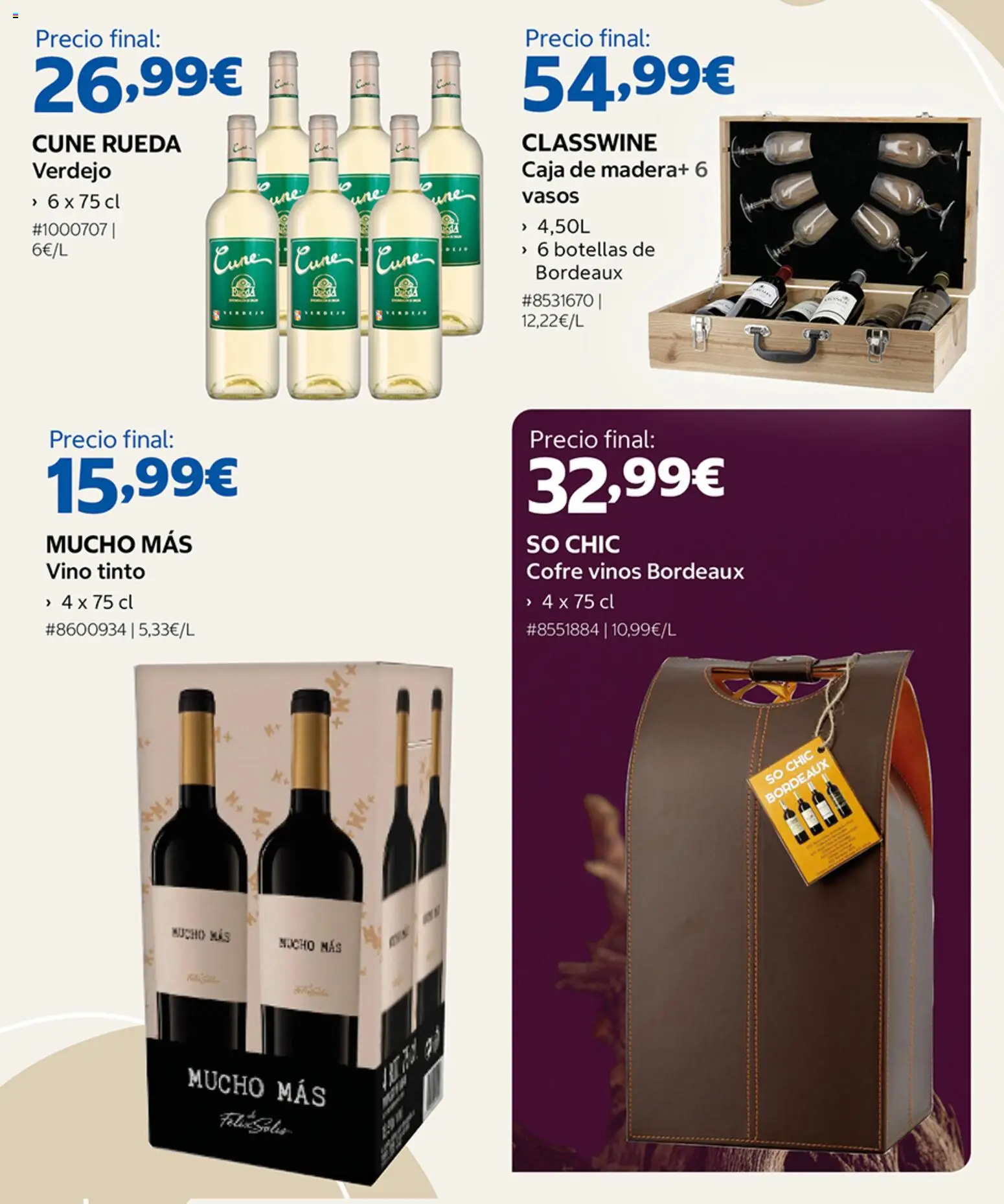 Costco catálogo Vinos │ válido desde el 08/09/2026 | Página: 3 | Productos: Vino tinto, Vino, Vasos, Caja