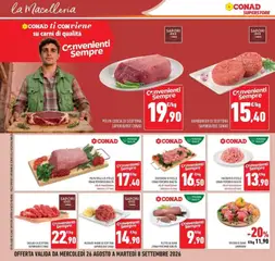 Anteprima del volantino MACINATO DI VITELLO CONAD PERCORSO QUALITÀ, Macinato di vitello CONAD Percorso Qualità valido a partire dal 26/08/2026 | Pagina: 12