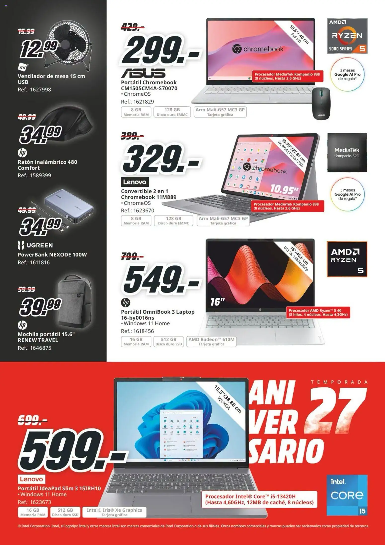 Media Markt folleto │ válido desde el 24/07/2026 | Página: 24 | Productos: Mochila, Ratón inalambrico, Disco, Ventilador