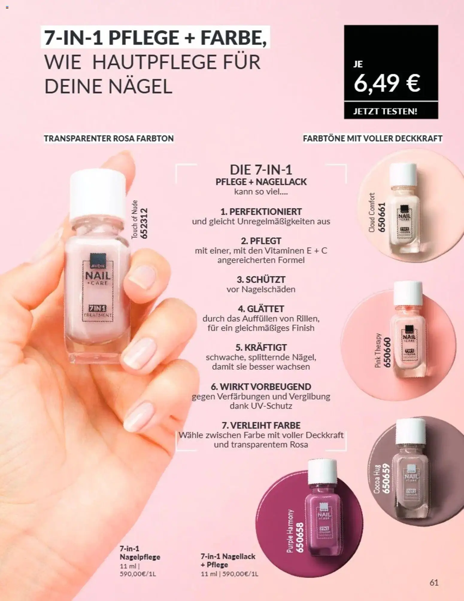 AVON Katalog August 2026 – gültig ab 08.08.2026 | Seite: 61 | Produkte: Nagellack, Finish