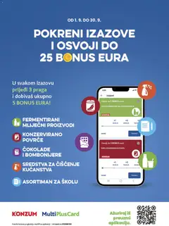 Konzum Katalog - Pregled kataloga iz trgovine Konzum, vrijedi od 16.09.2026 | Stranica: 7 | Proizvodi: Sredstva za čiščenje, Mliječni proizvodi, Povrće, Konzervirano povrće