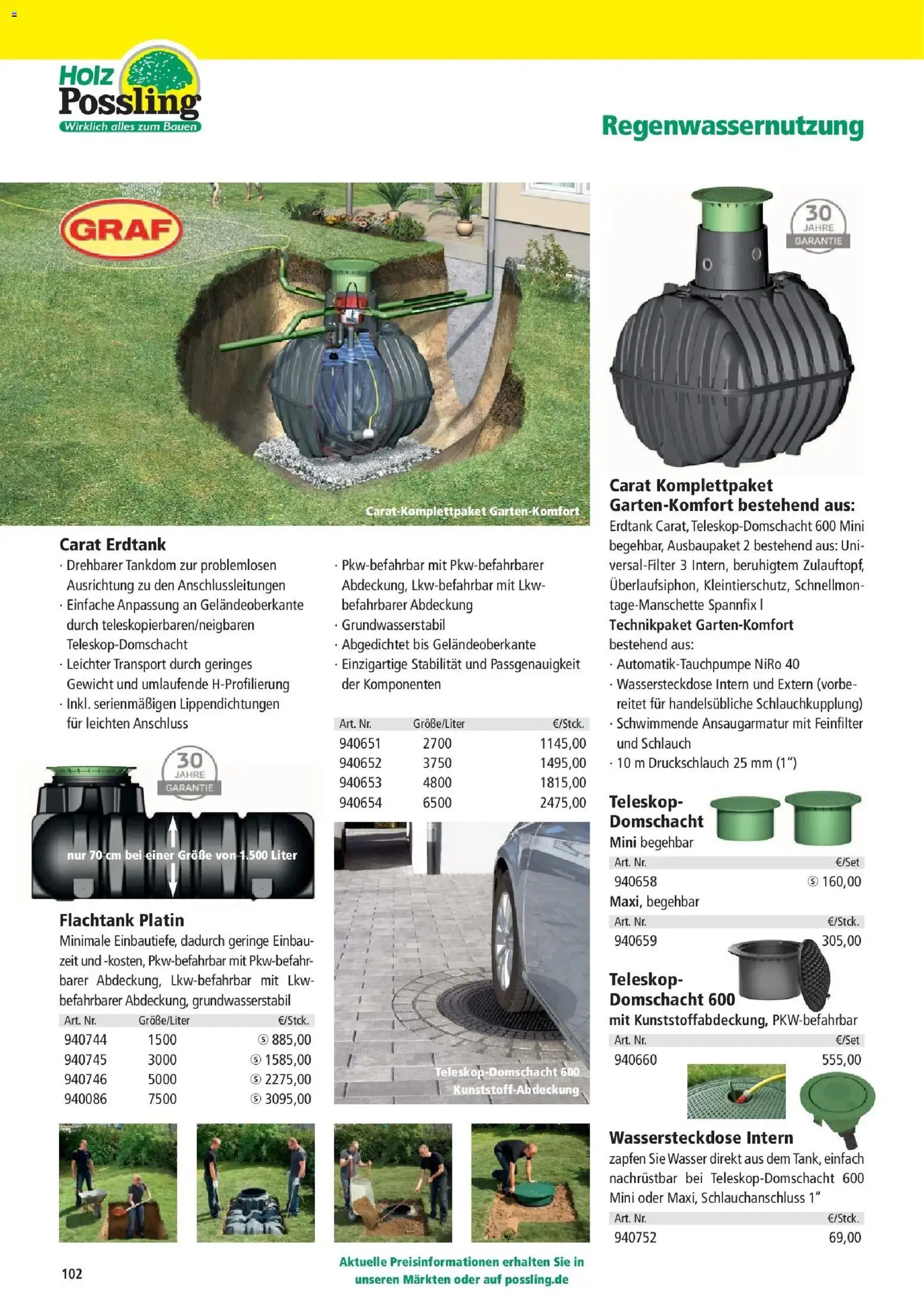 Angebote - Holz Possling: dig. Flyer | Holz-Bau-Katalog | Mai – gültig ab 03.05.2025 | Seite: 102 | Produkte: Gewicht, Wasser