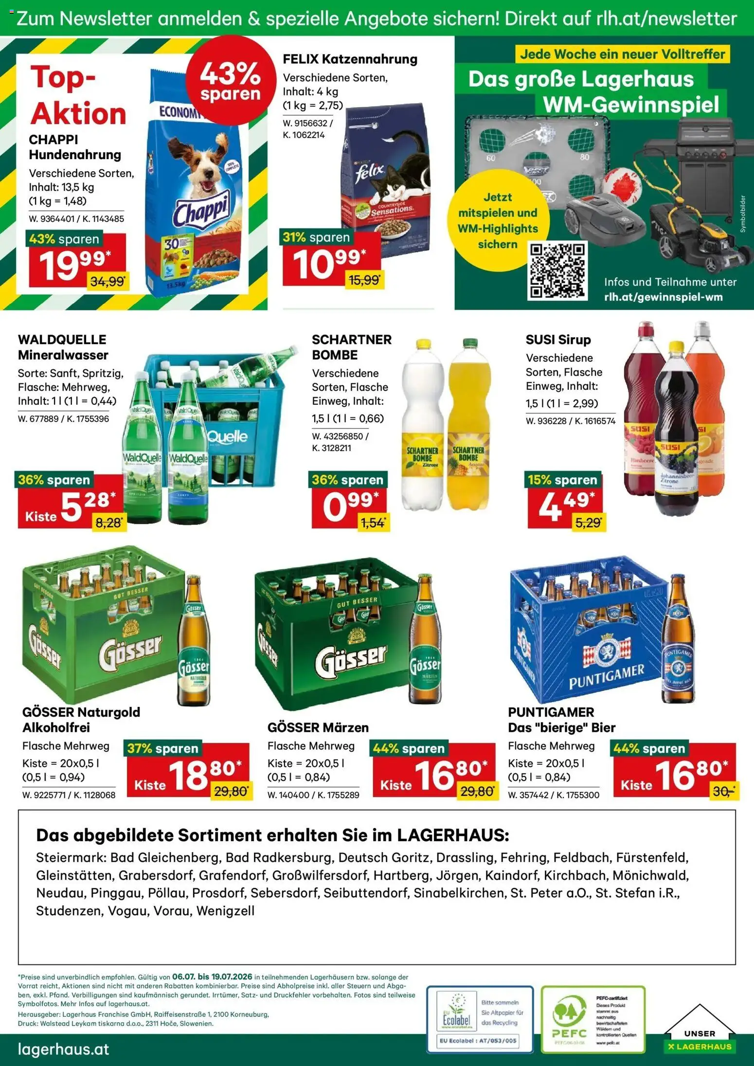 Lagerhaus - Wochen Angebote gültig ab 05.07.2026 | Seite: 8 | Produkte: Zitrone, Himbeere, Bad, Bier