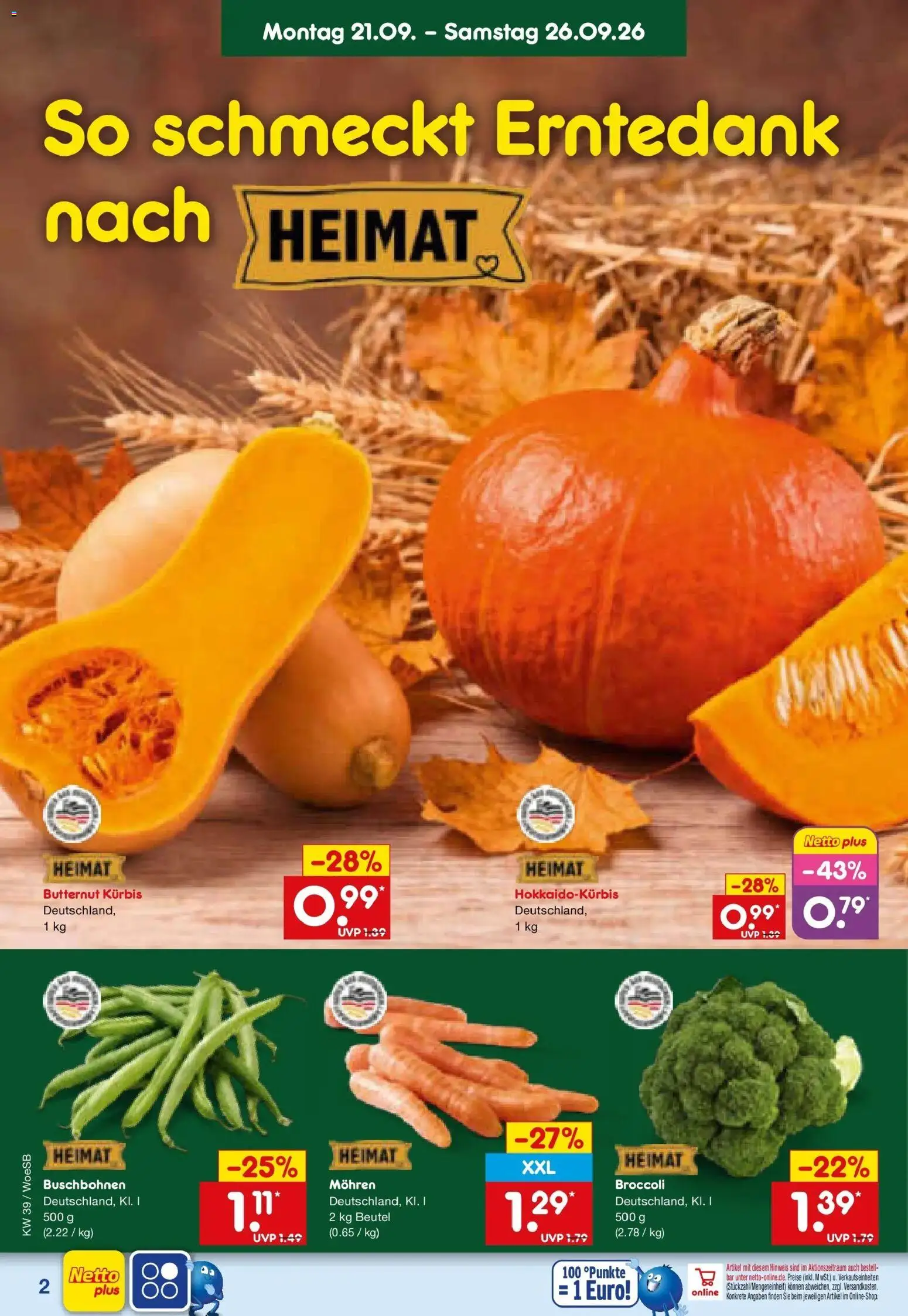 Netto Marken-Discount Prospekt Leonberg – gültig ab 21.09.2026 | Seite: 8 | Produkte: Mohren, Kürbis