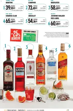 Ofertele Mega Image valabile de la 15.10.2026 | Pagină: 35 | Produse: Campari, Aplică, Rom, Vodka
