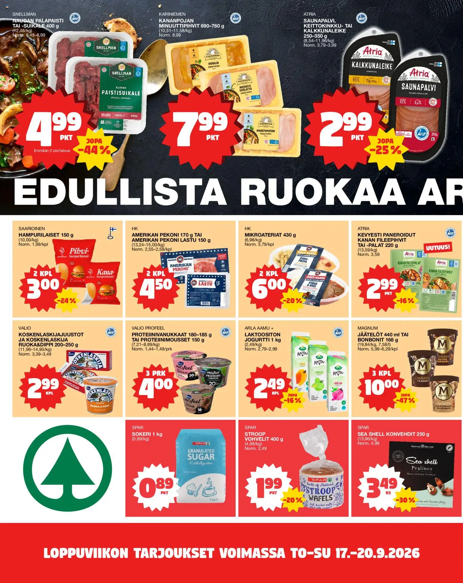 Tokmanni - Ruokasanomat – voimassa 17/09/2026 alkaen | Sivu: 2