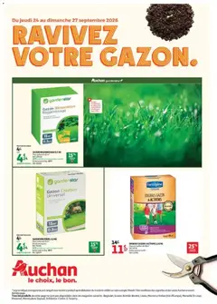 Auchan - Prévisualisation de Auchan - Bons plans du week end jardinage valide à partir de 24/09/2026