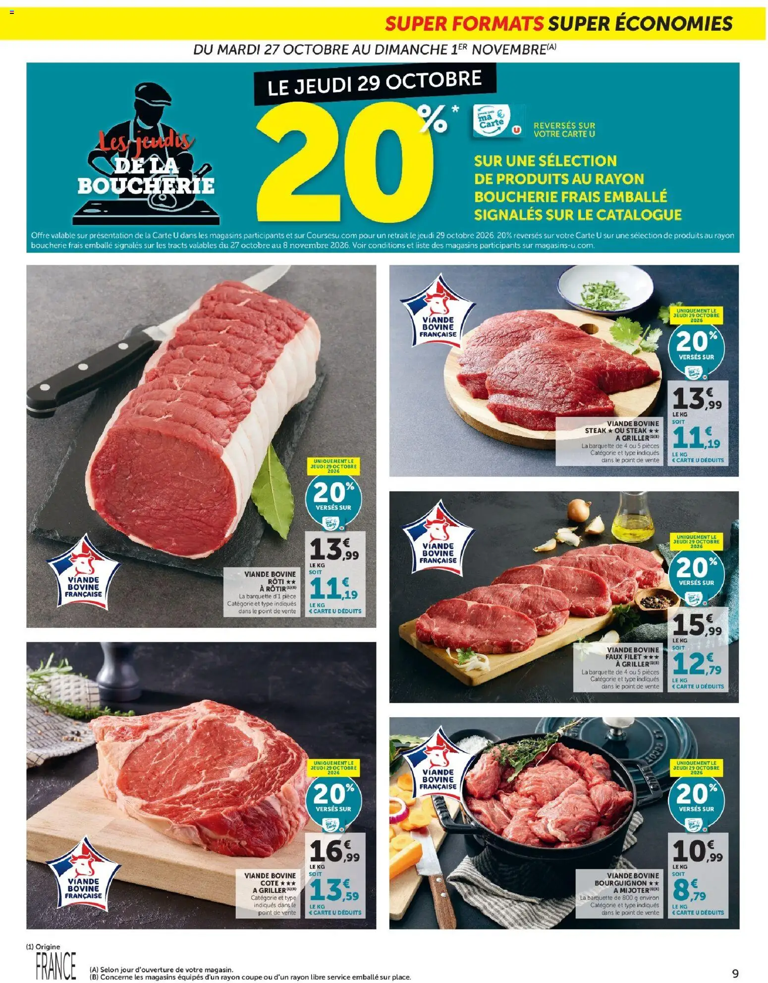 {H1} | Page: 9 | Produits: Faux filet, Steak, Viande, Viande bovine