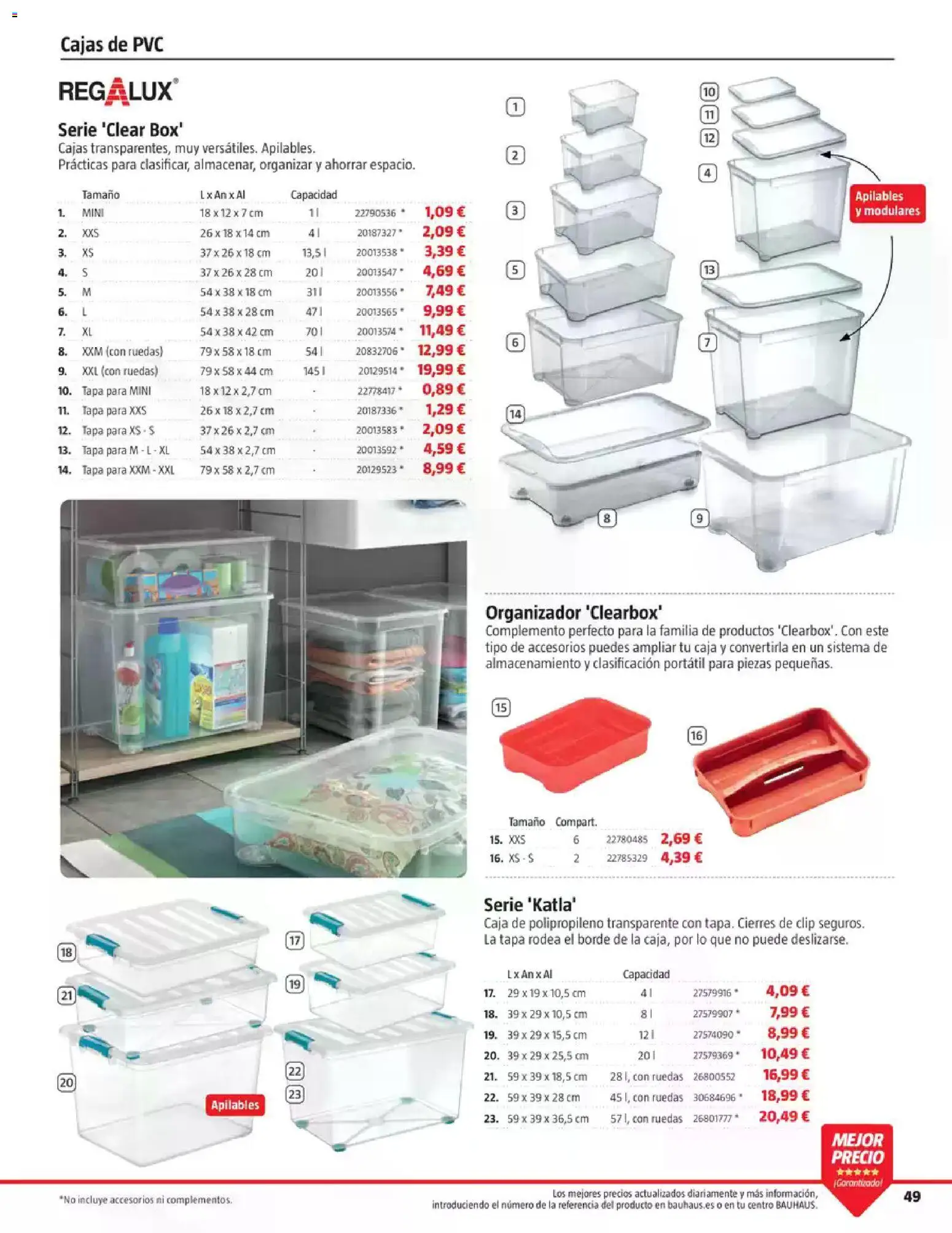 Bauhaus Ordenación │ válido desde el 18/08/2026 | Página: 49 | Productos: Portátil, Organizador, Caja