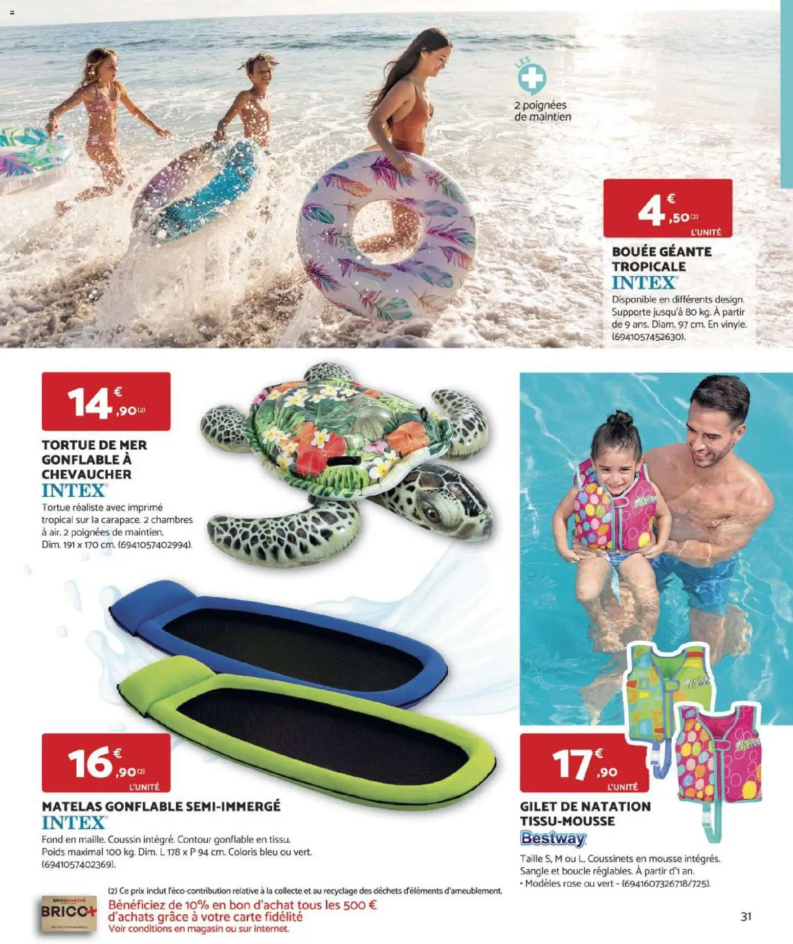{H1} | Page: 31 | Produits: Matelas gonflable, Mousse, Poignées, Matelas
