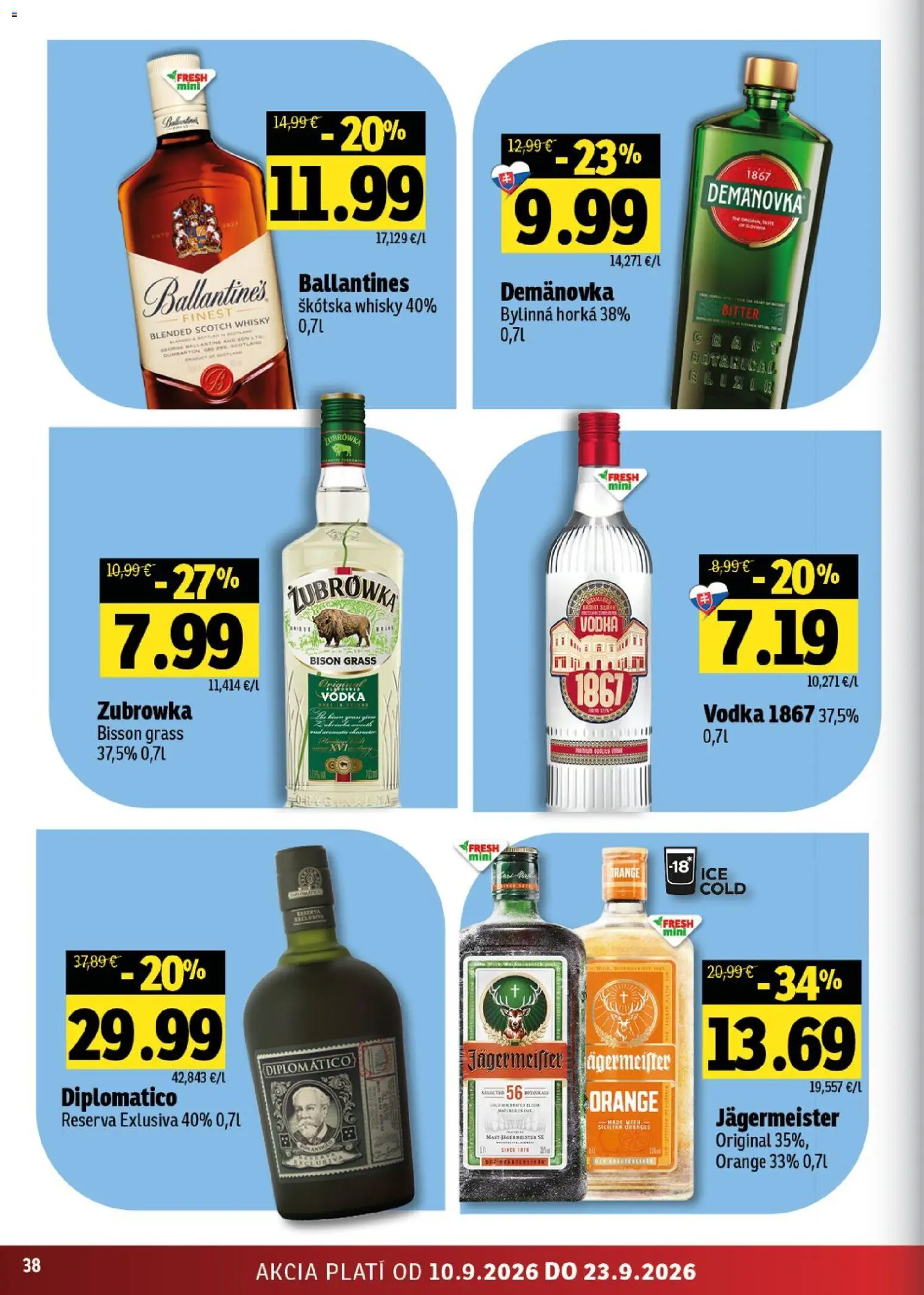 Nové Fresh akcie – leták je platný od 10.09.2026 | Strana: 38