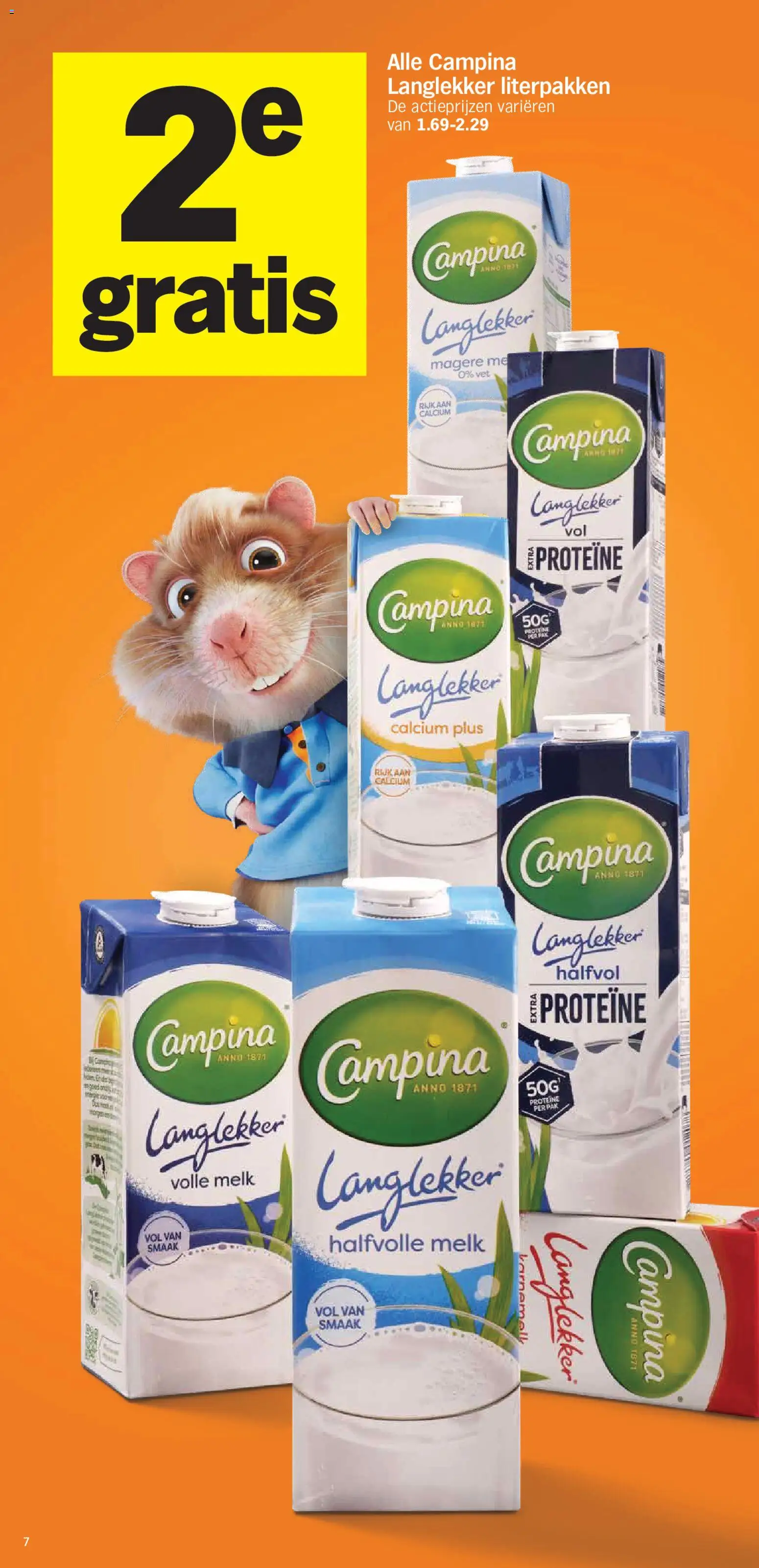 {H1} | Pagina: 7 | Producten: Proteïne, Halfvolle Melk, Volle melk, Magere melk