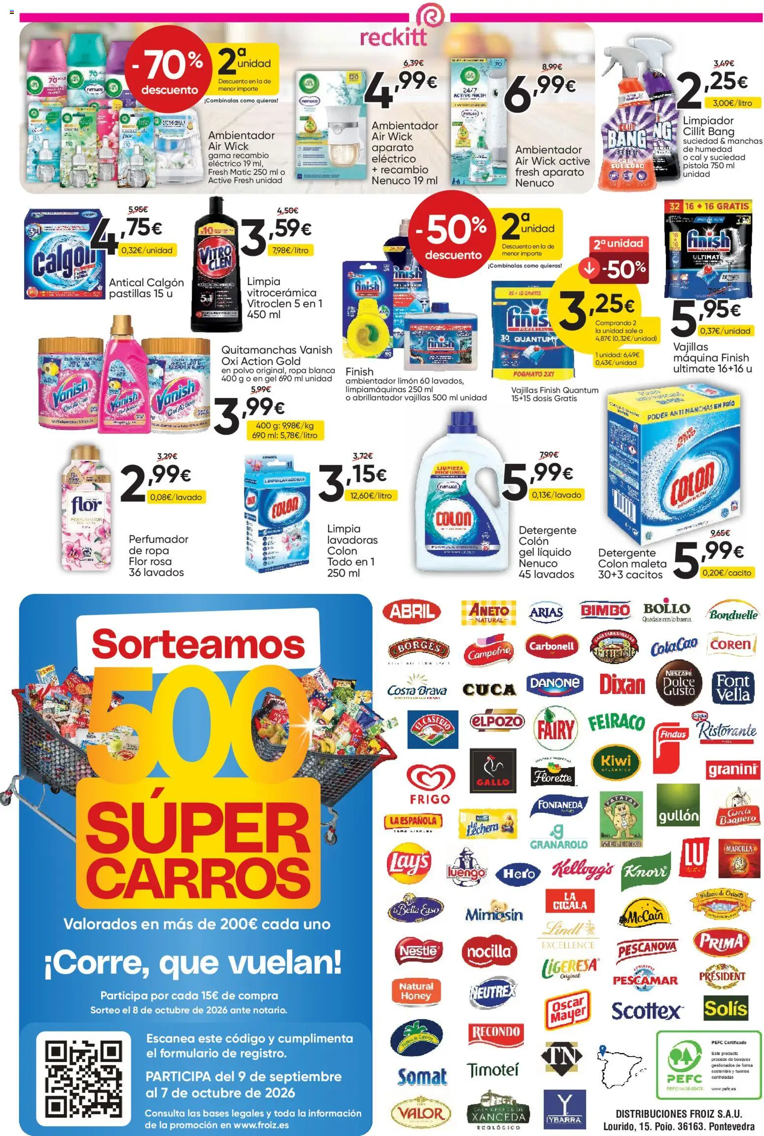 Froiz folleto │ válido desde el 15/09/2026 | Página: 16 | Productos: Polvo, Quitamanchas, Limón, Ropa