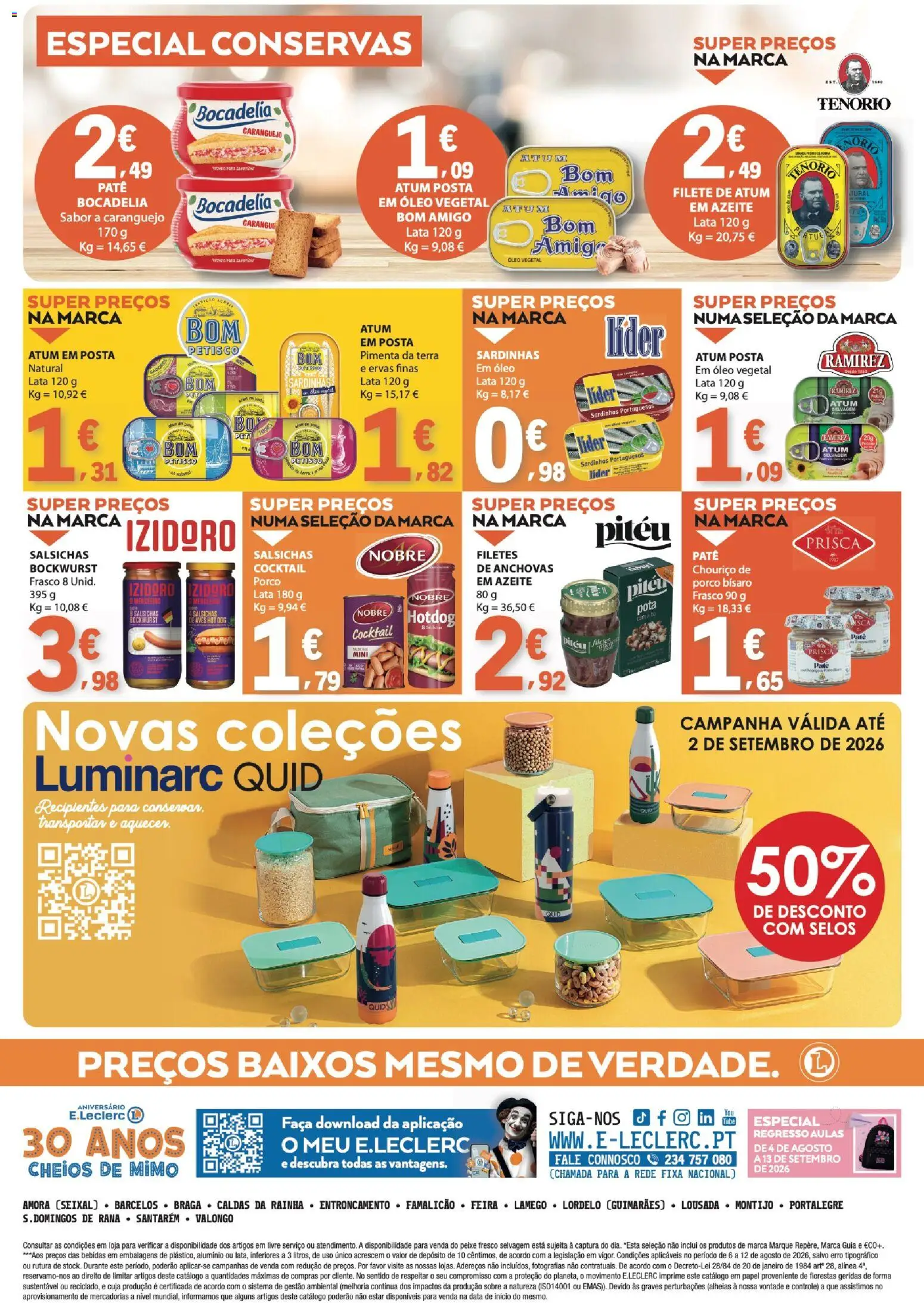E.Leclerc folheto │ válido de 06/08/2026 | Página: 36 | Produtos: Óleo vegetal, Sardinhas, Óleo, Peixe