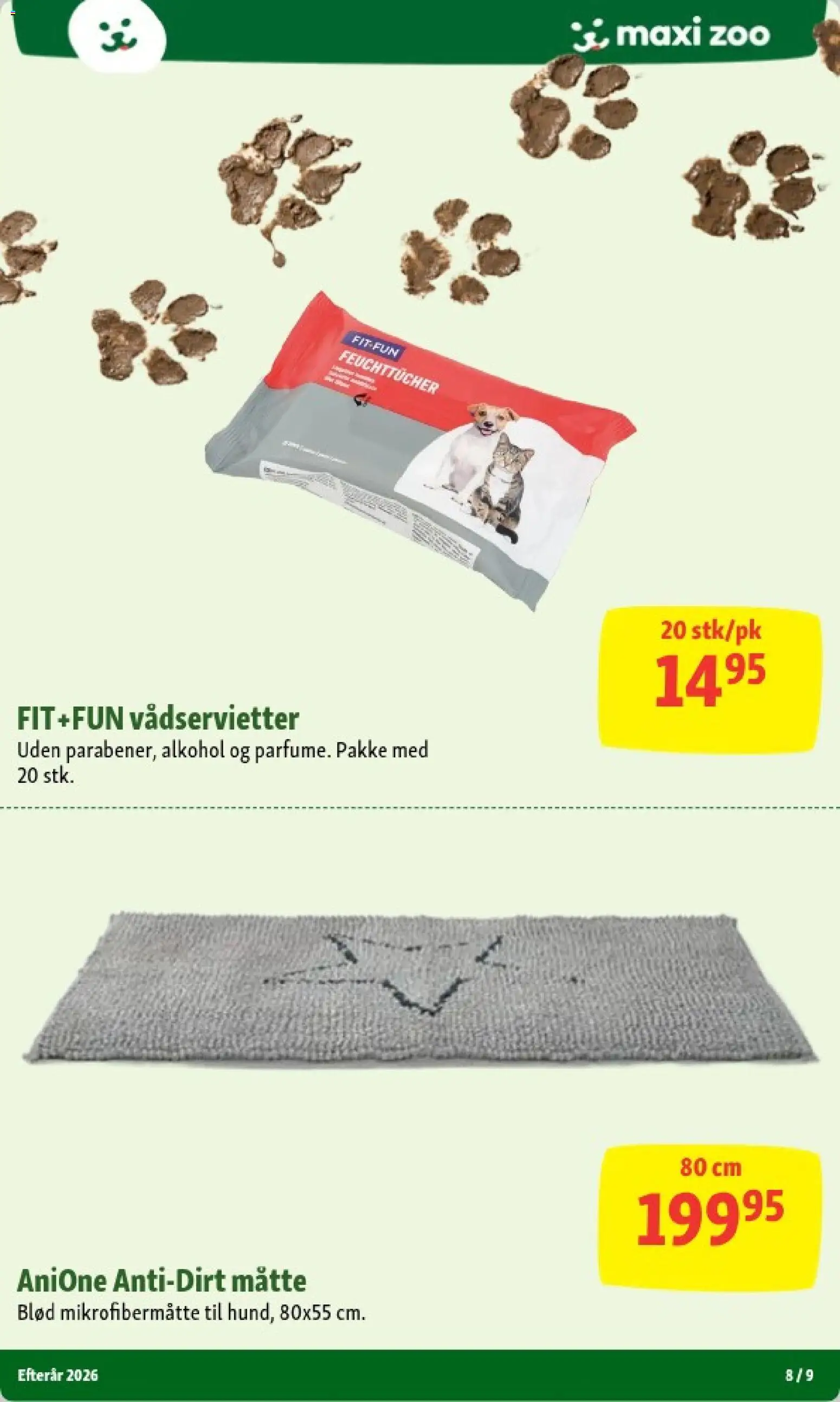 Maxi Zoo tilbudsavis – gyldig fra 19/10/2026 | Side: 8 | Produkter: Måtte
