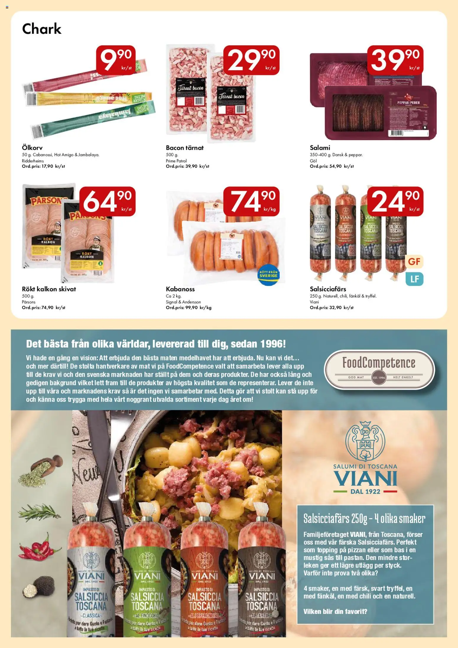 Hypermarkety reklamblad aktuell från 29/06/2026 | Sida: 7 | Produkter: Chili, Salami, Kalkon, Fänkål