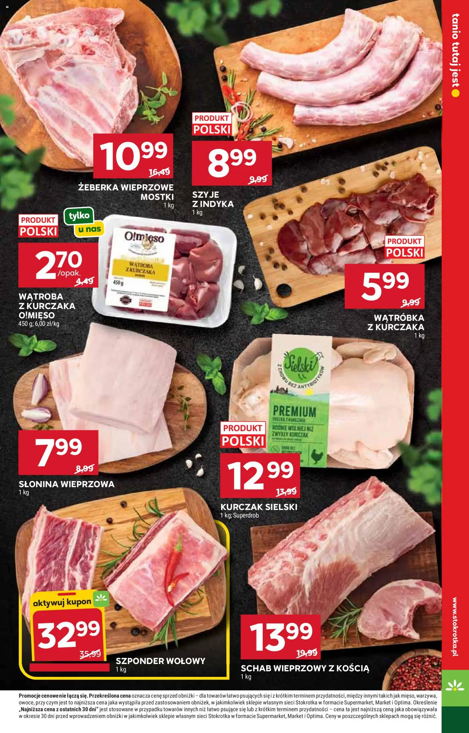 Stokrotka gazetka - Market od 01.10.2026 | Strona: 11 | Produkty: Słonina, Stokrotka, Schab wieprzowy, Wątróbka