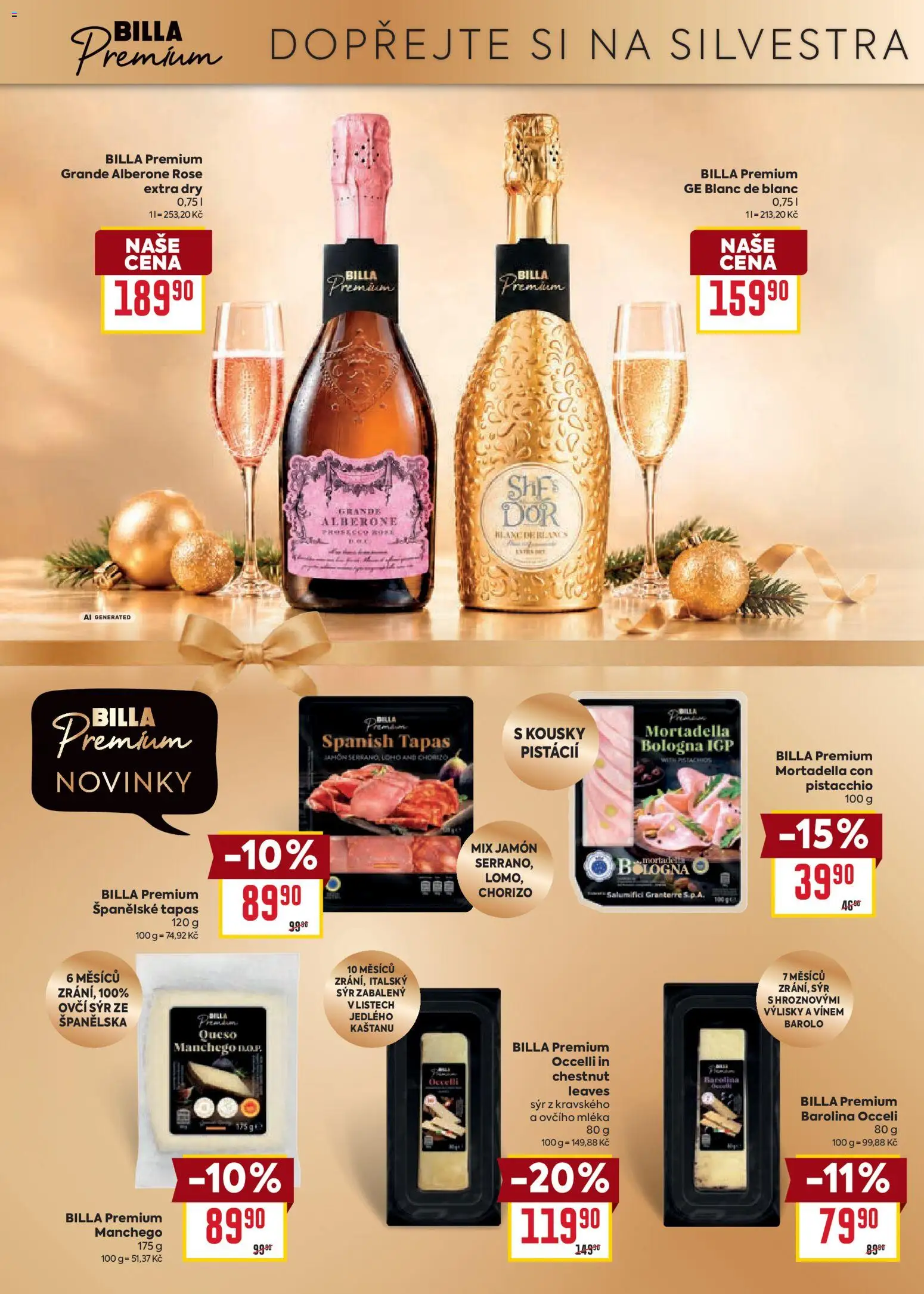 Billa leták - Billa Premium od 21.10.2026 | Strana: 6 | Produkty: Mortadela, Sýr, Mortadella, Chorizo