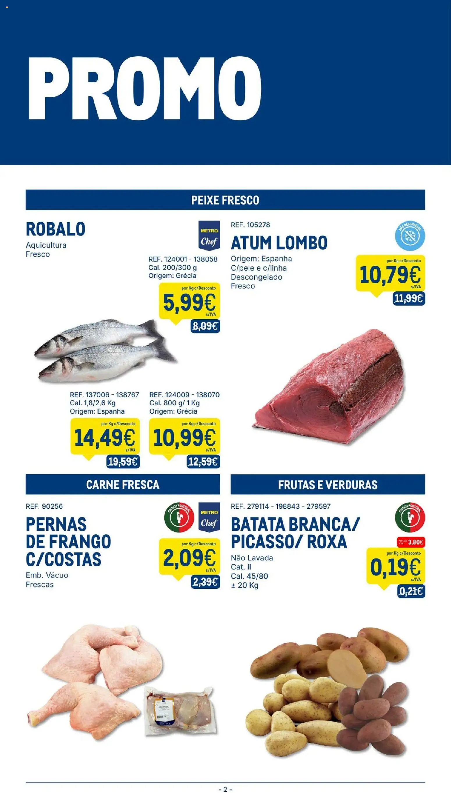 Makro folheto │ válido de 01/09/2026 | Página: 2 | Produtos: Atum, Frango, Frutas, Peixe
