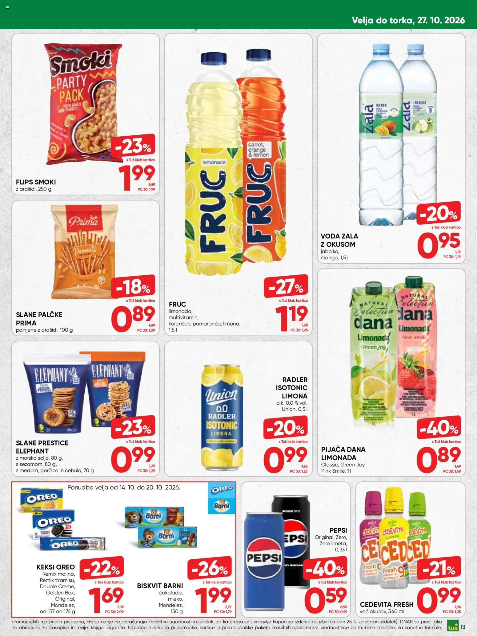 Novi Tuš katalog ponudbe – veljaven od 14.10.2026 | Stran: 13