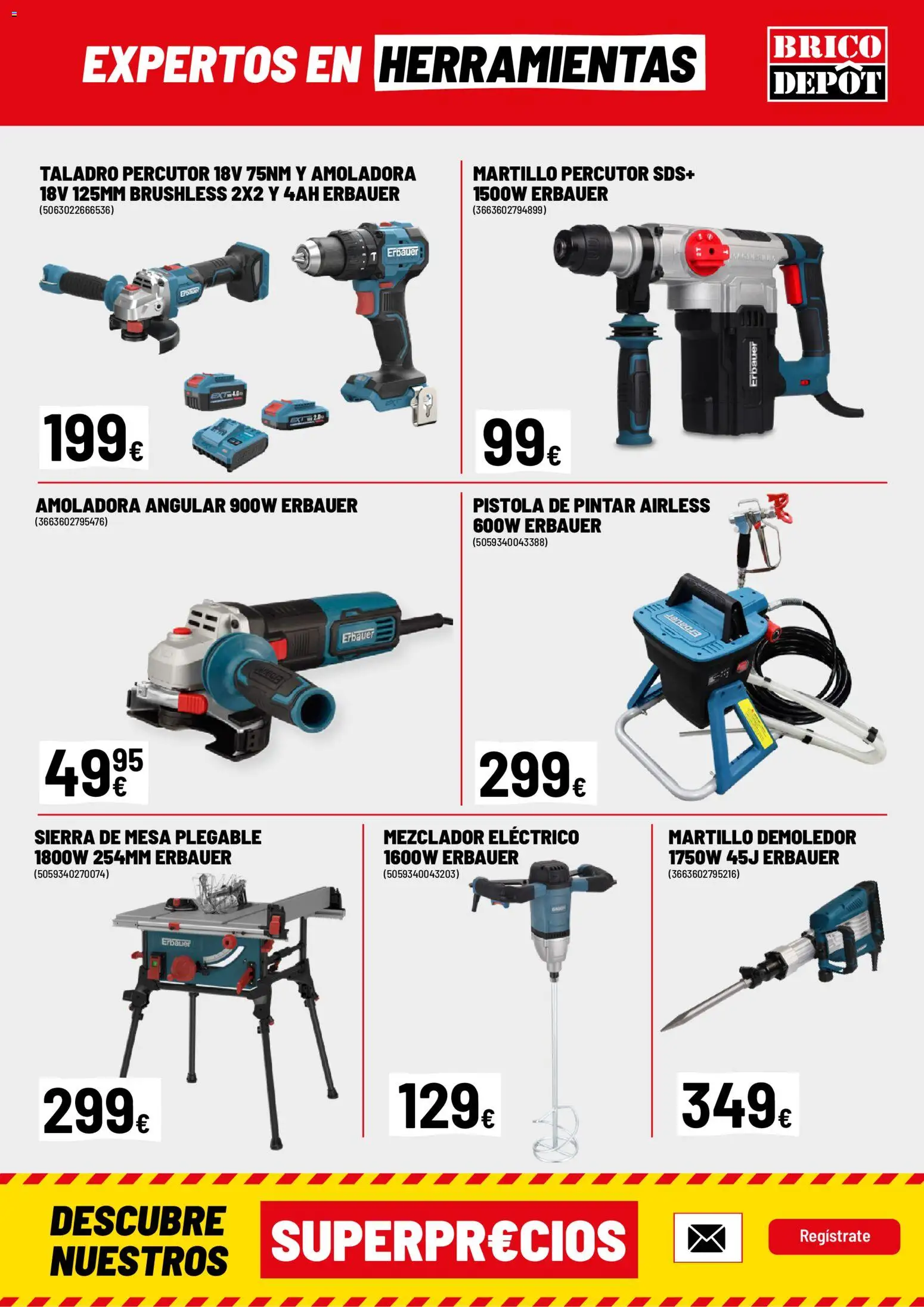 Brico Depôt folleto │ válido desde el 02/10/2026 | Página: 15 | Productos: Mesa plegable, Herramientas, Mezclador, Mesa
