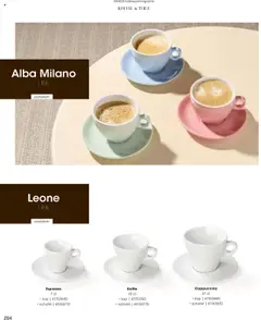 Hanos - Tableware magazine 2025-2026 - Voorbeeld van een folder van Hanos, geldig van 01.09.2025 | Pagina: 204 | Producten: Koffie, Thee, Cappuccino
