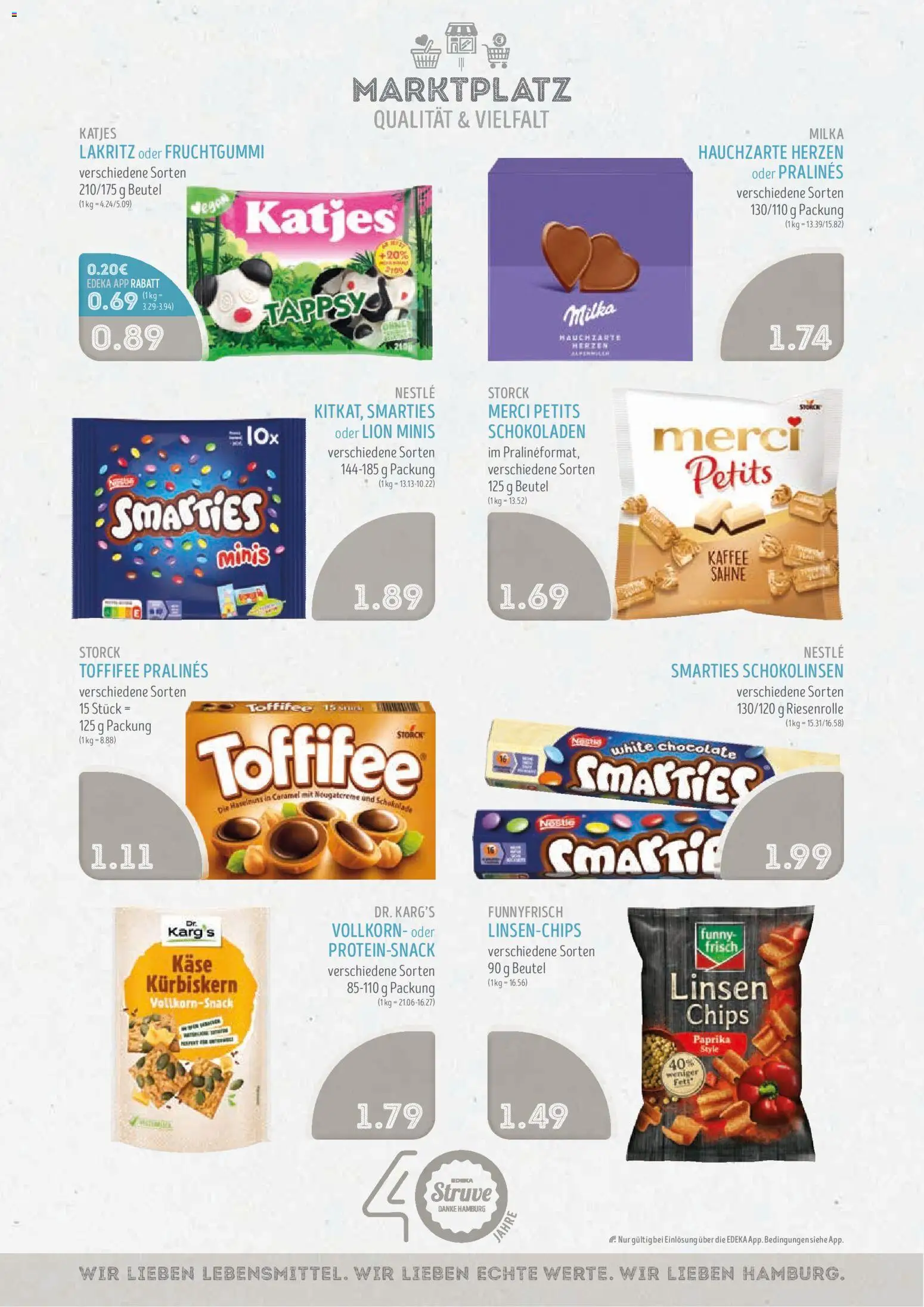 Edeka Struve Prospekt – gültig ab 07.09.2026 | Seite: 11 | Produkte: Smarties, Paprika, Toffifee, Chips