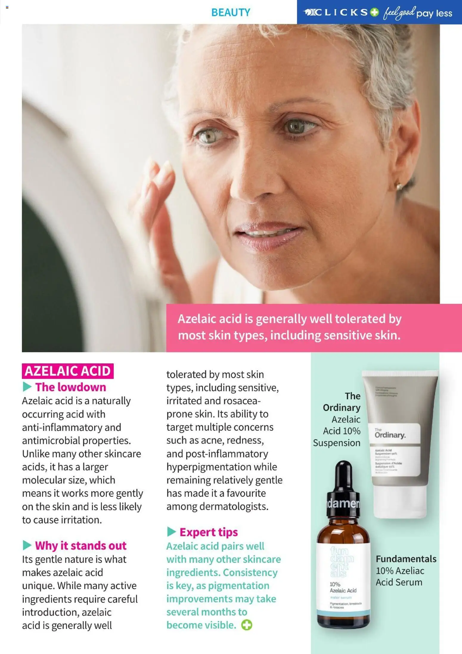 New Clicks catalogue – valid from 01/10/2026 | Page: 15 | Products: Serum, Ingredients, Water