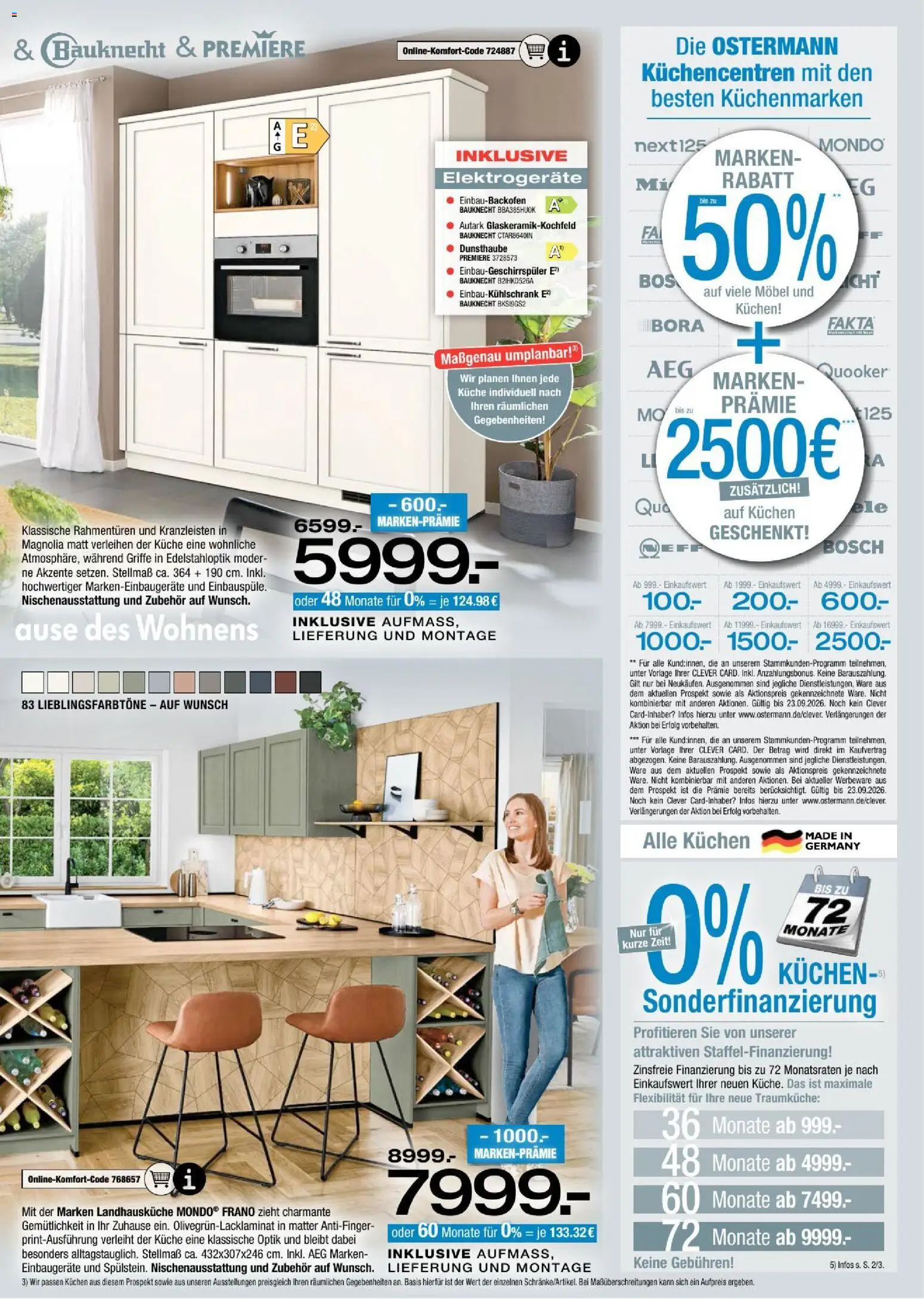 Ostermann - Fakta Küchenjournal 2026 – gültig ab 03.09.2026 | Seite: 11 | Produkte: Bosch, AEG, Küche, Kuchen