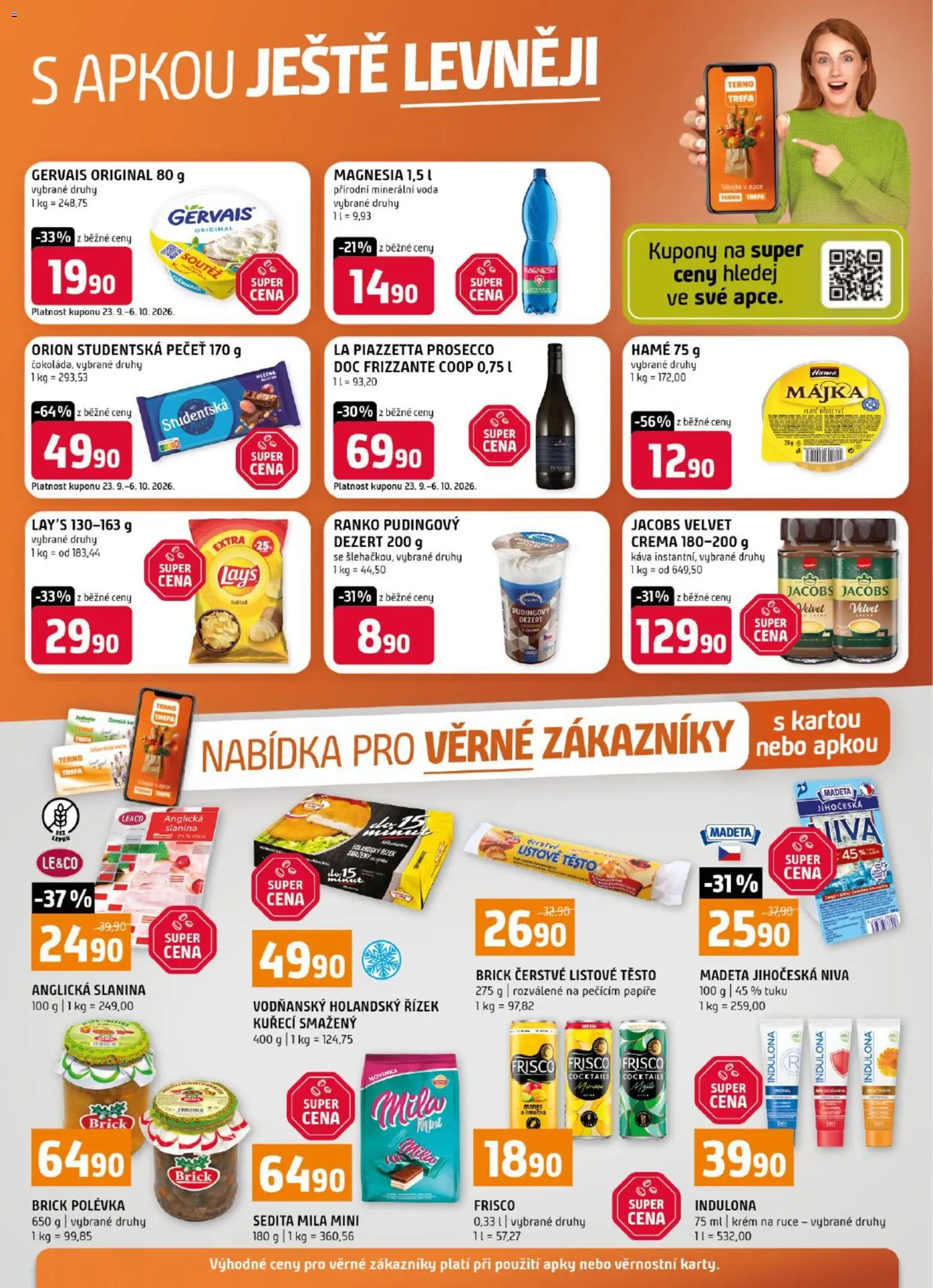 Terno leták od 23.09.2026 | Strana: 20 | Produkty: Krém na ruce, Voda, Minerální voda, Orion Studentská pečeť