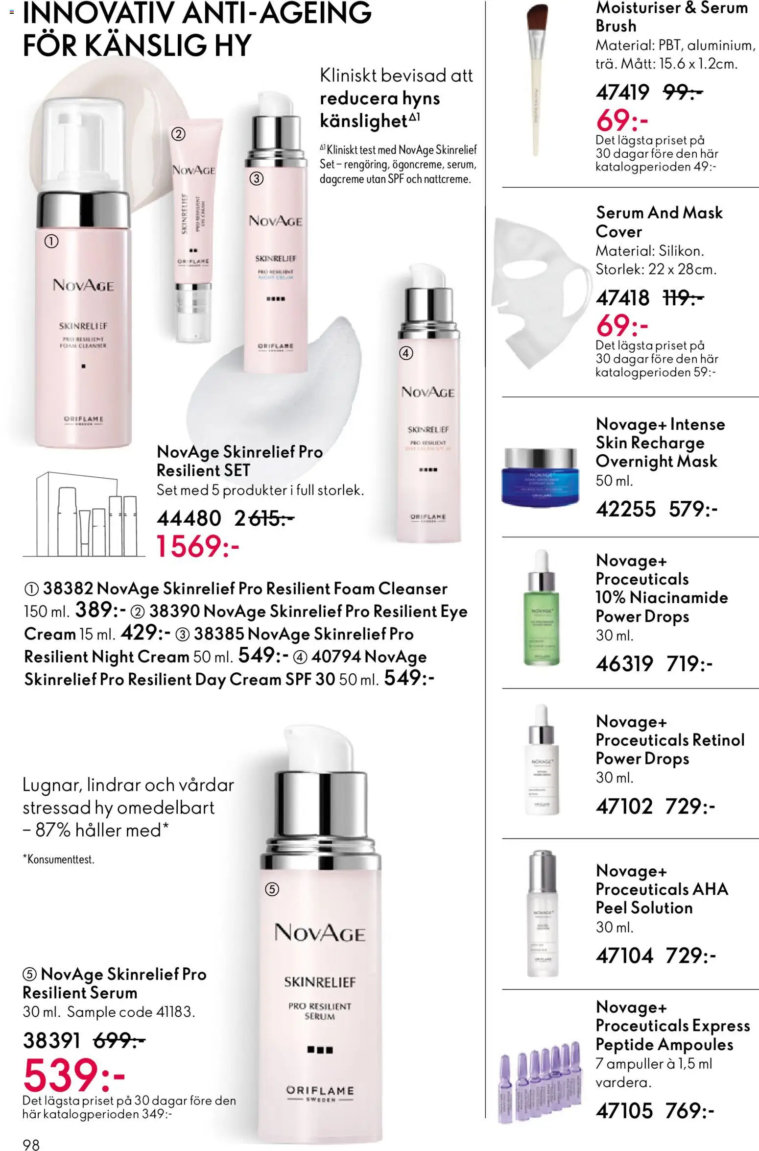 Oriflame reklamblad aktuell från 03.06.2026 | Sida: 98 | Produkter: Mask, Set, Serum