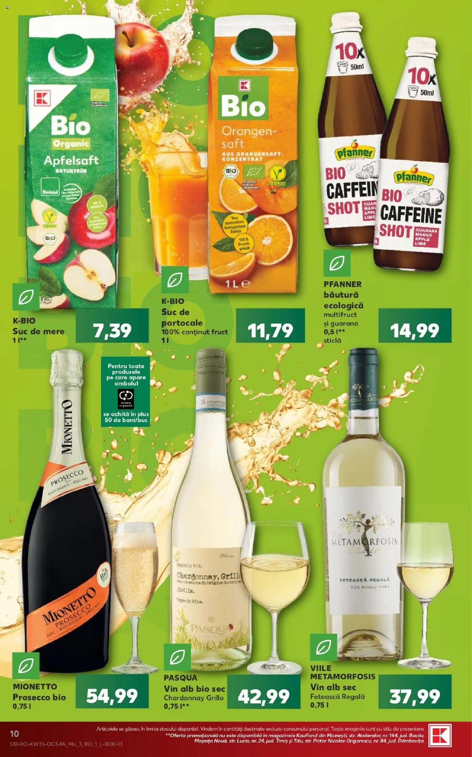 Noul catalog Kaufland – valabil de la 26.08.2026 | Pagină: 10 | Produse: Lime, Vin alb, Prosecco, Vin