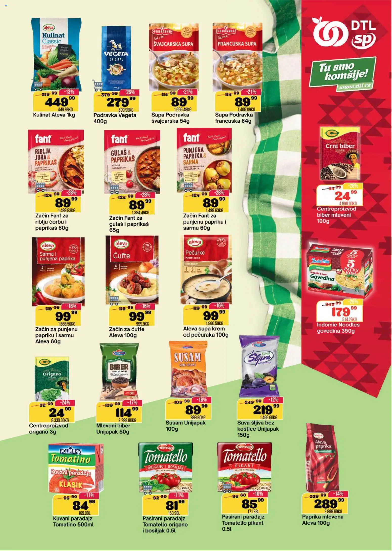 Senta Promet katalog - važi od 06.05.2026 | Strana: 9 | Proizvode: Paprika, Podravka, Sos, Šljiva