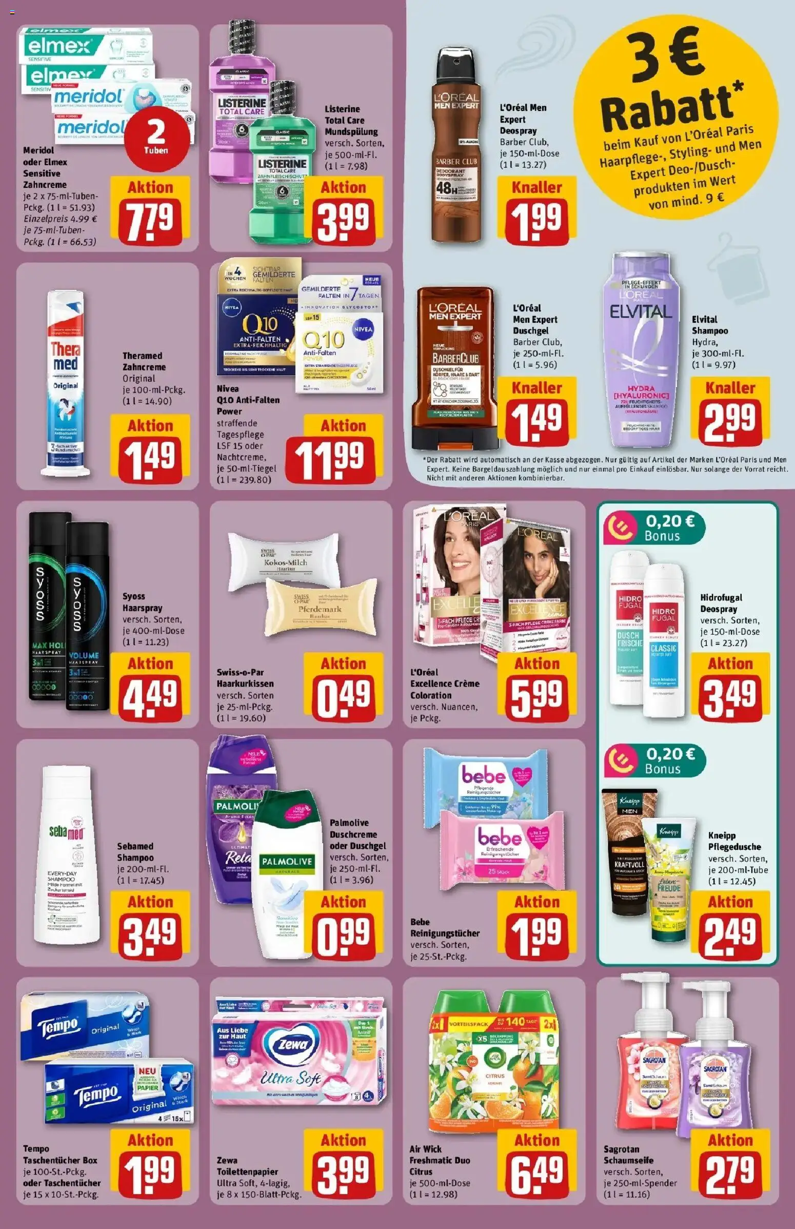 REWE Prospekt ab 10.08.2026 zum Blättern » Angebote | Seite: 23 | Produkte: Zewa, Creme, Duschgel, Deospray