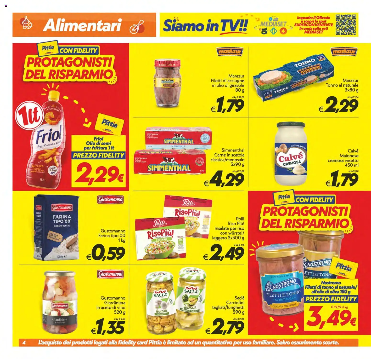 Volantino SuperConveniente del 29.05.2026 | Pagina: 4 | Prodotti: Olio, Tonno, Olio di girasole, Scatola